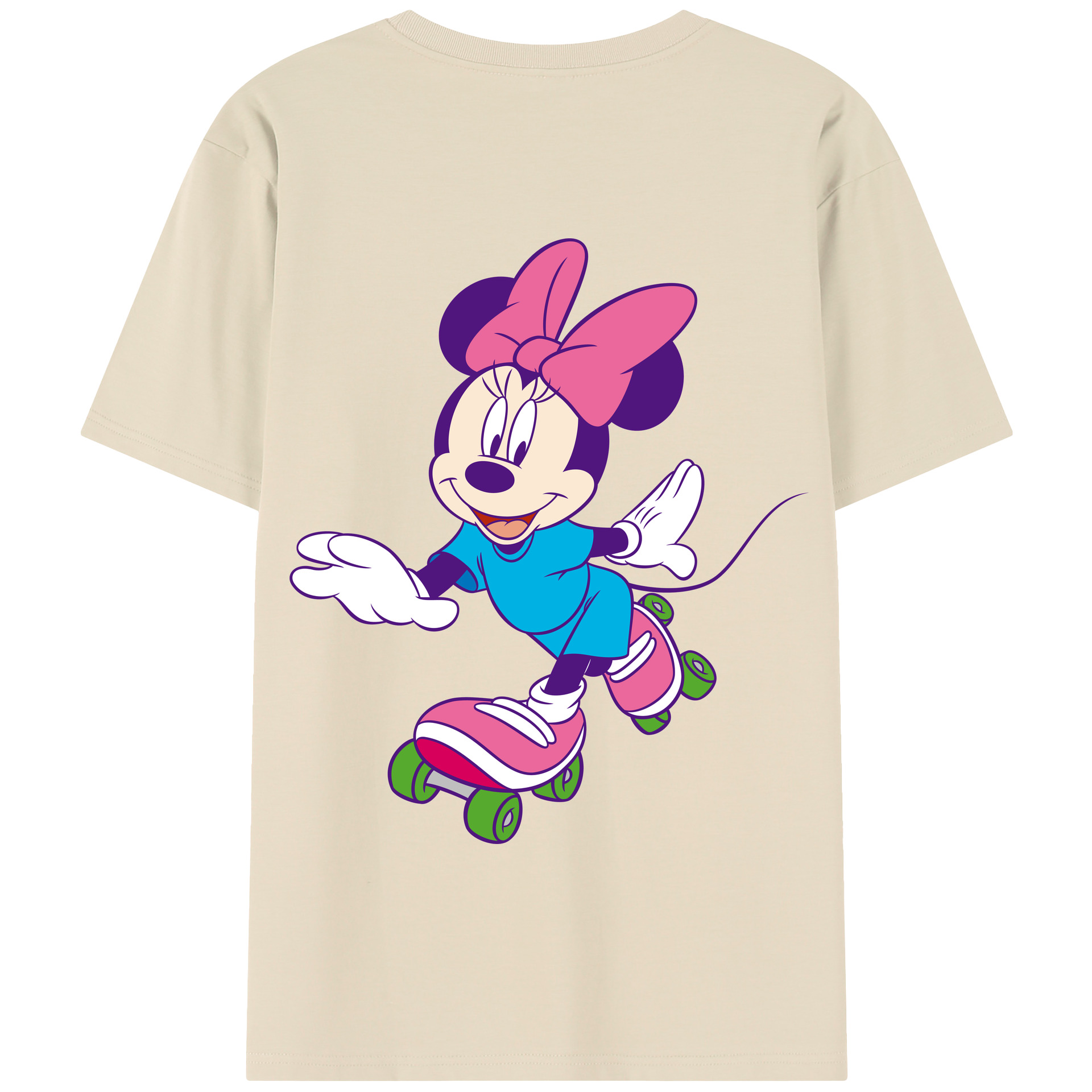 （画像用） ミッキーマウス Mickey Mouse 綿100％半袖Tシャツ（背面プリント）