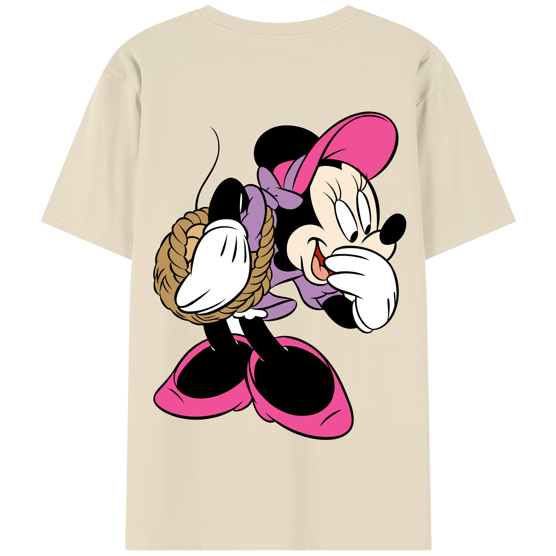 （画像用） ミッキーマウス Mickey Mouse 綿100％半袖Tシャツ（背面プリント）