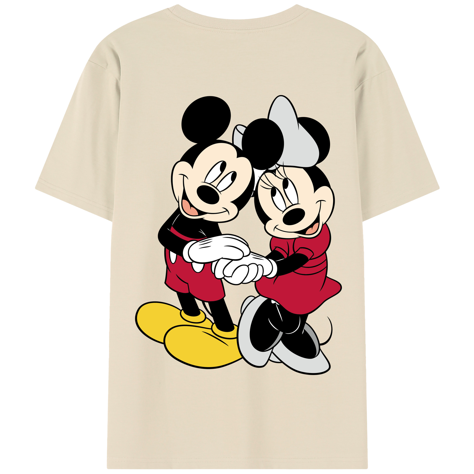 （画像用） ミッキーマウス Mickey Mouse 綿100％半袖Tシャツ（背面プリント）