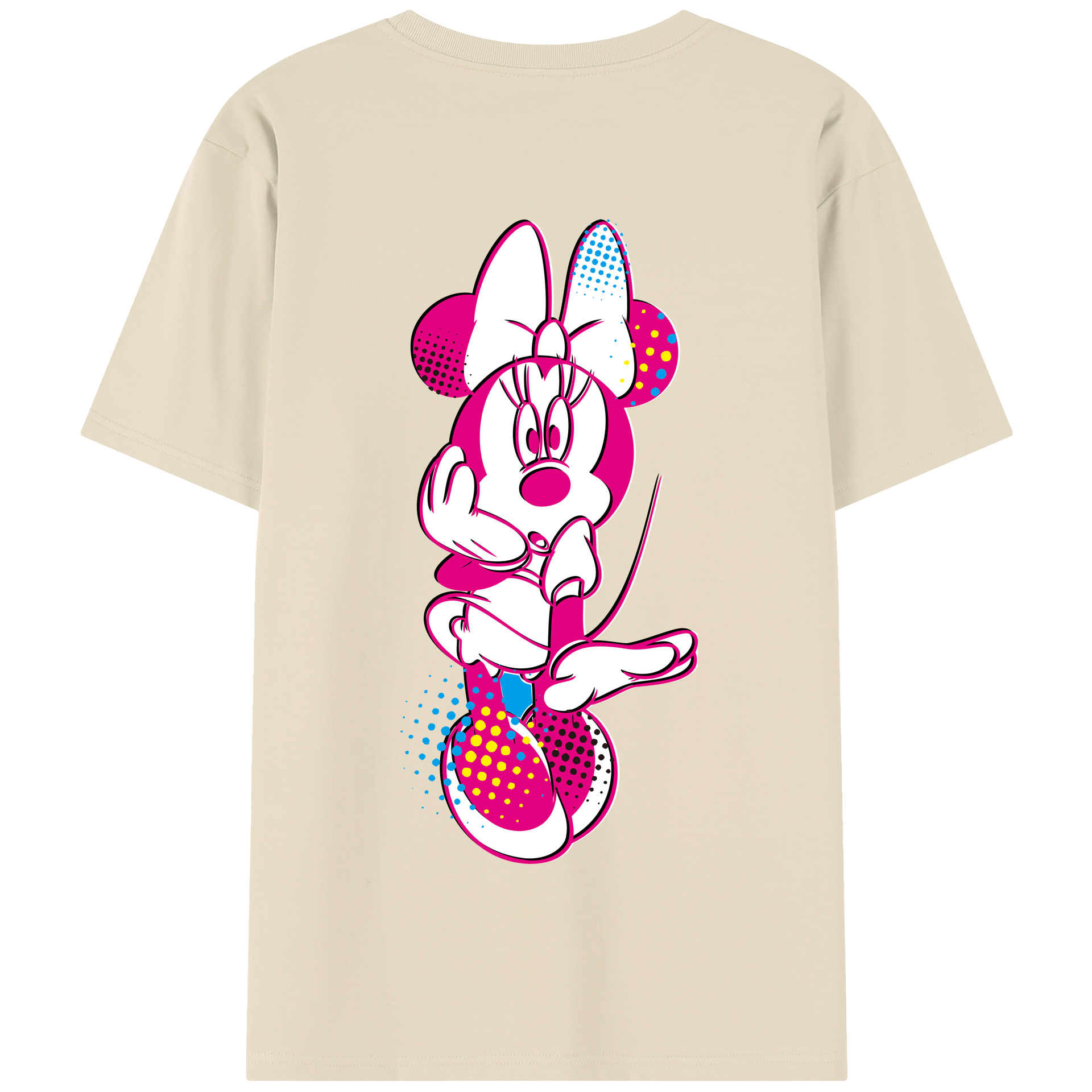 （画像用） ミッキーマウス Mickey Mouse 綿100％半袖Tシャツ（背面プリント）