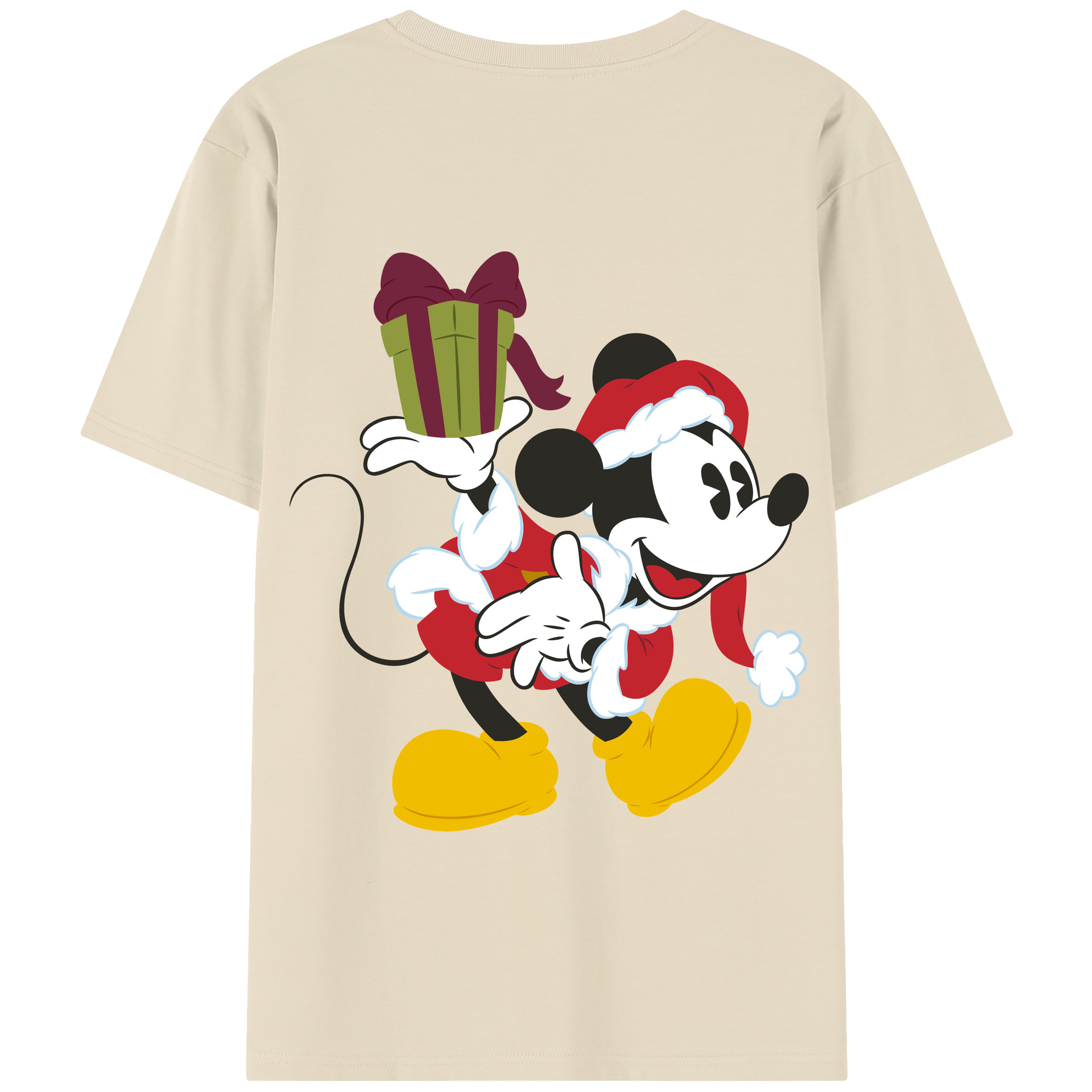（画像用） ミッキーマウス Mickey Mouse 綿100％半袖Tシャツ（背面プリント）