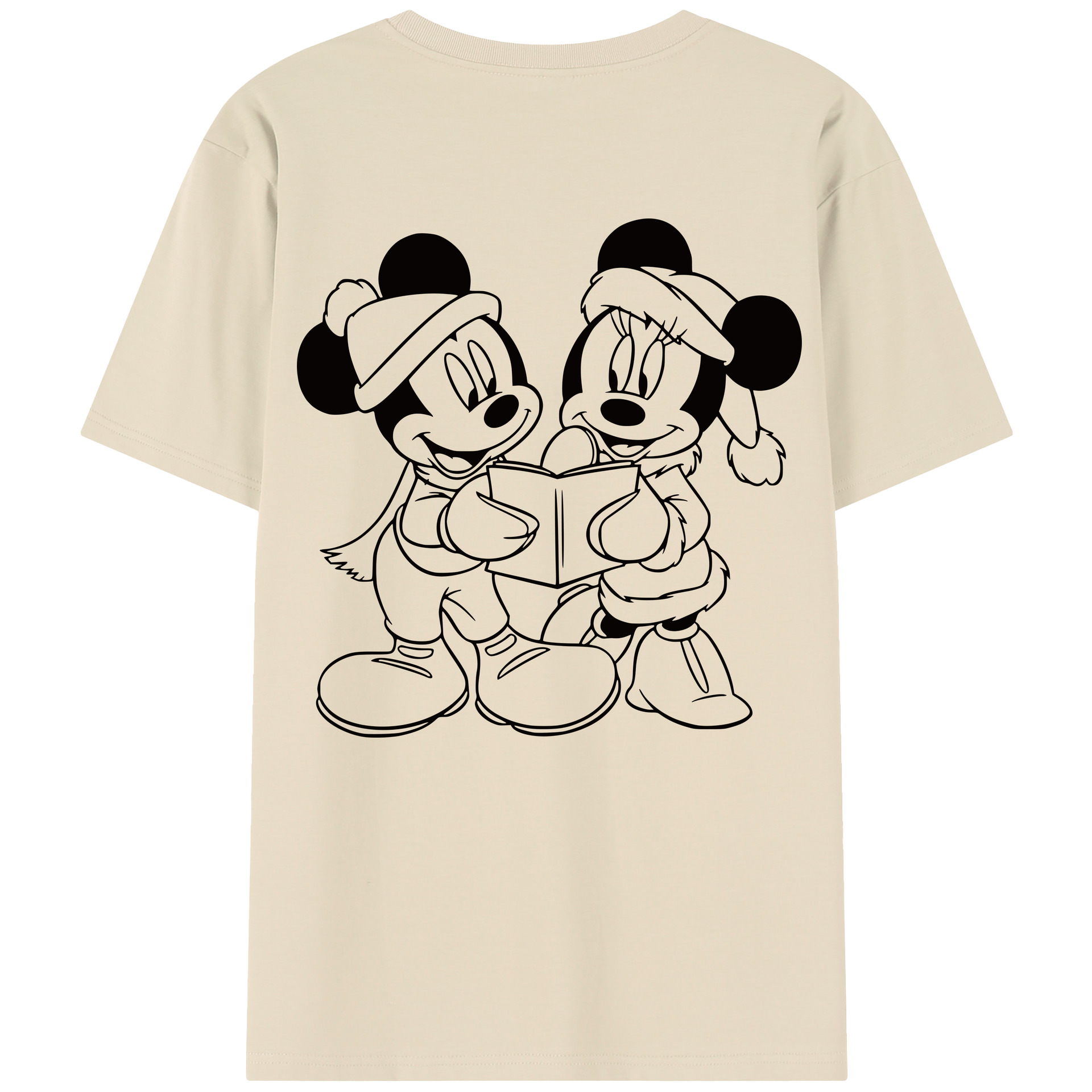 （画像用） ミッキーマウス Mickey Mouse 綿100％半袖Tシャツ（背面プリント）