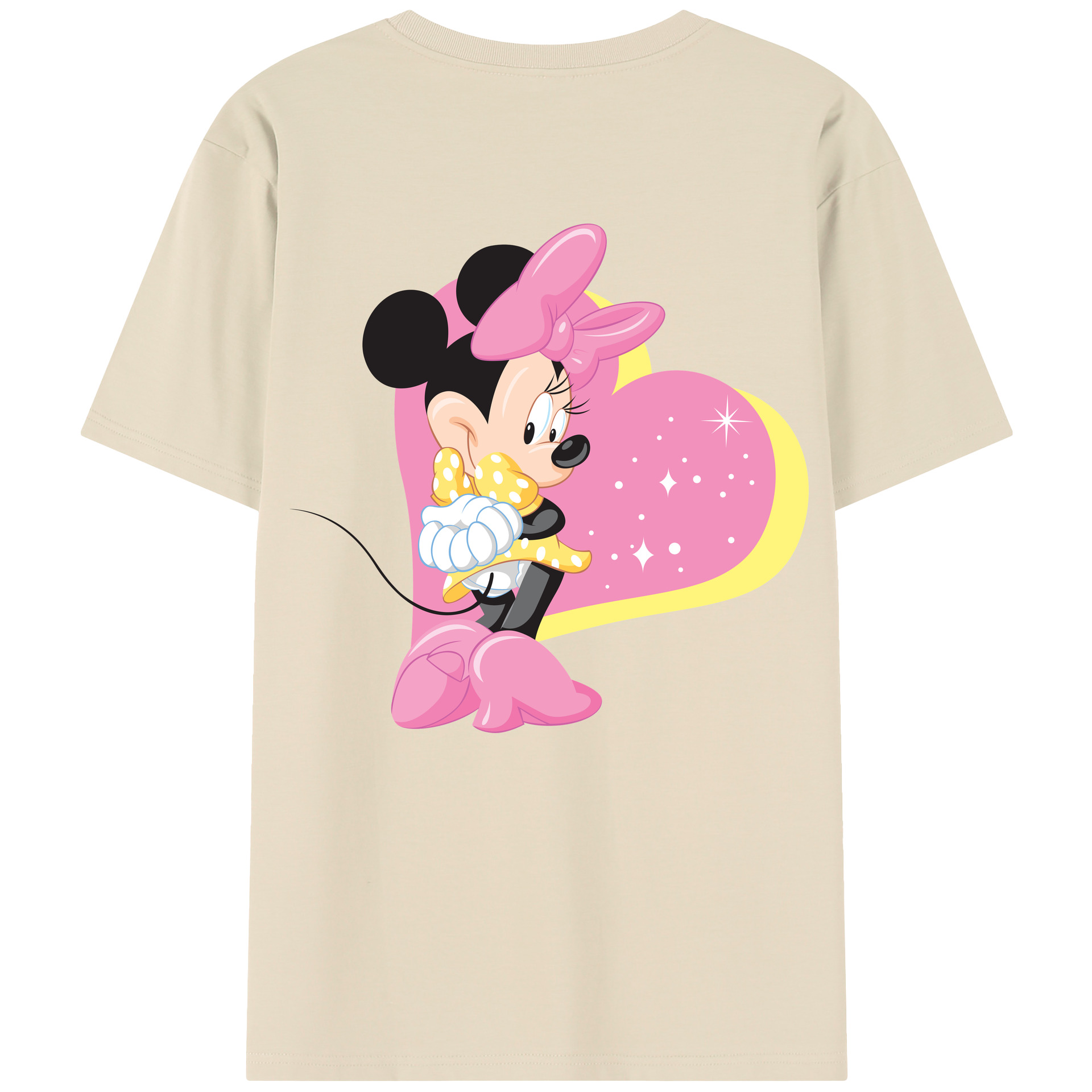 （画像用） ミッキーマウス Mickey Mouse 綿100％半袖Tシャツ（背面プリント）
