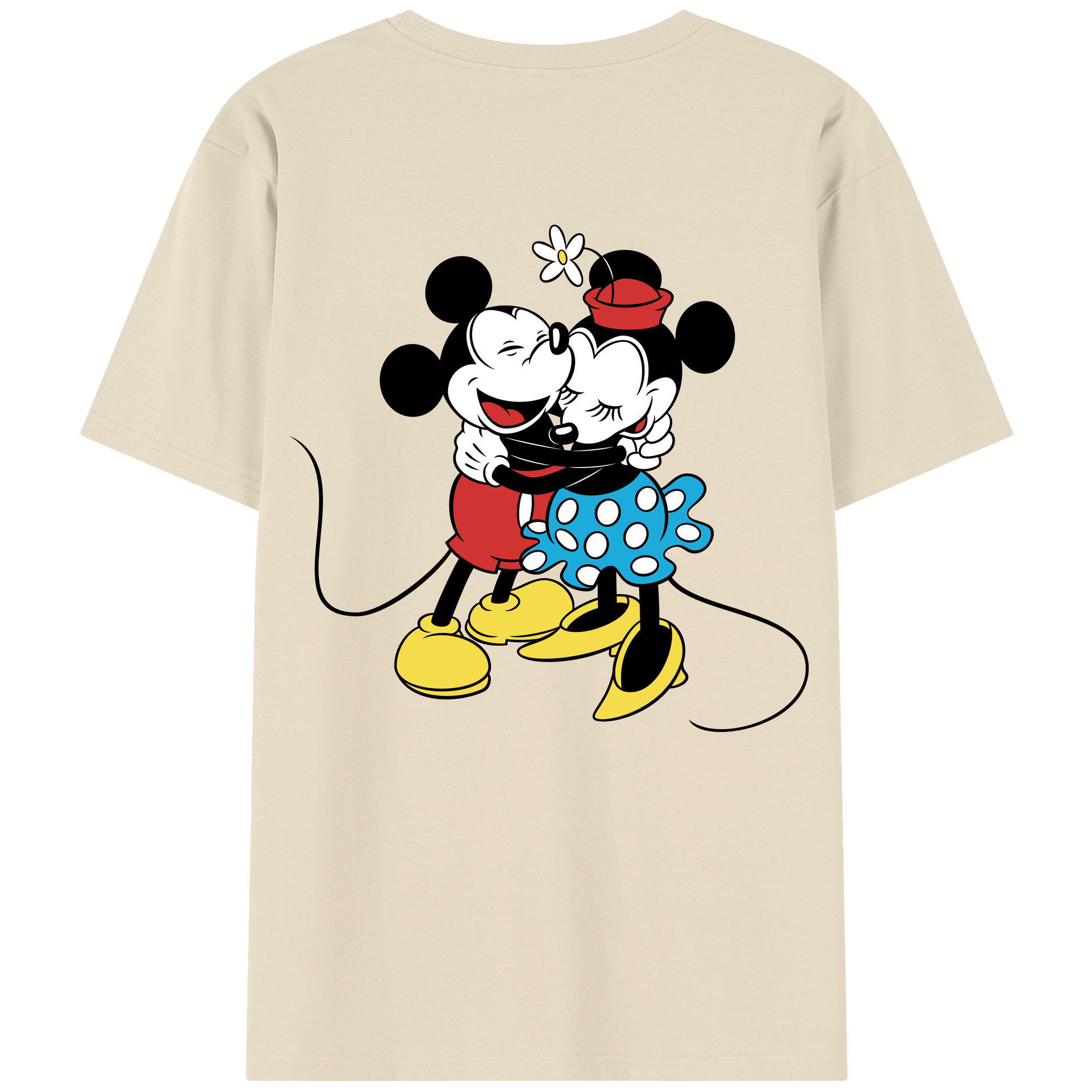 （画像用） ミッキーマウス Mickey Mouse 綿100％半袖Tシャツ（背面プリント）