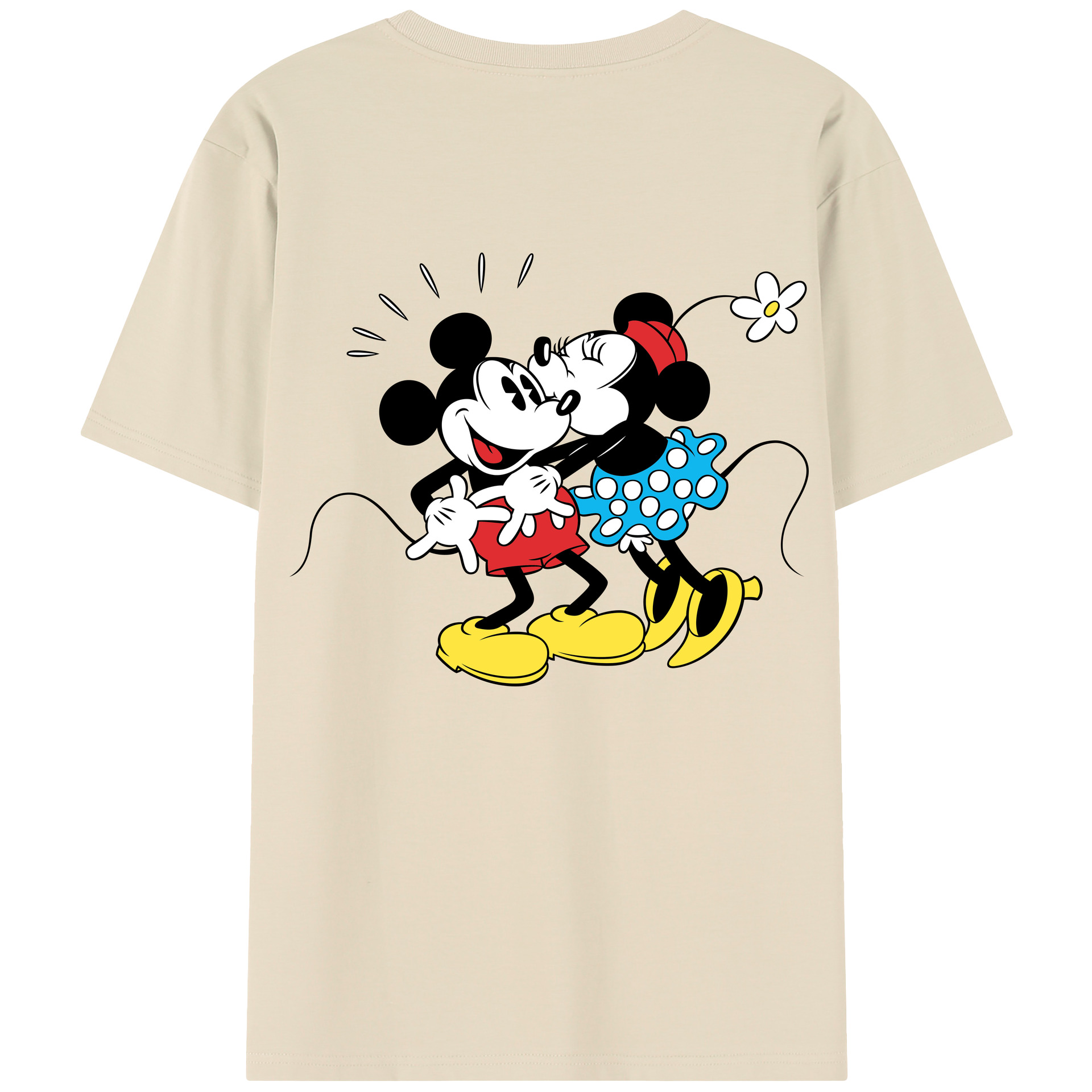 （画像用） ミッキーマウス Mickey Mouse 綿100％半袖Tシャツ（背面プリント）