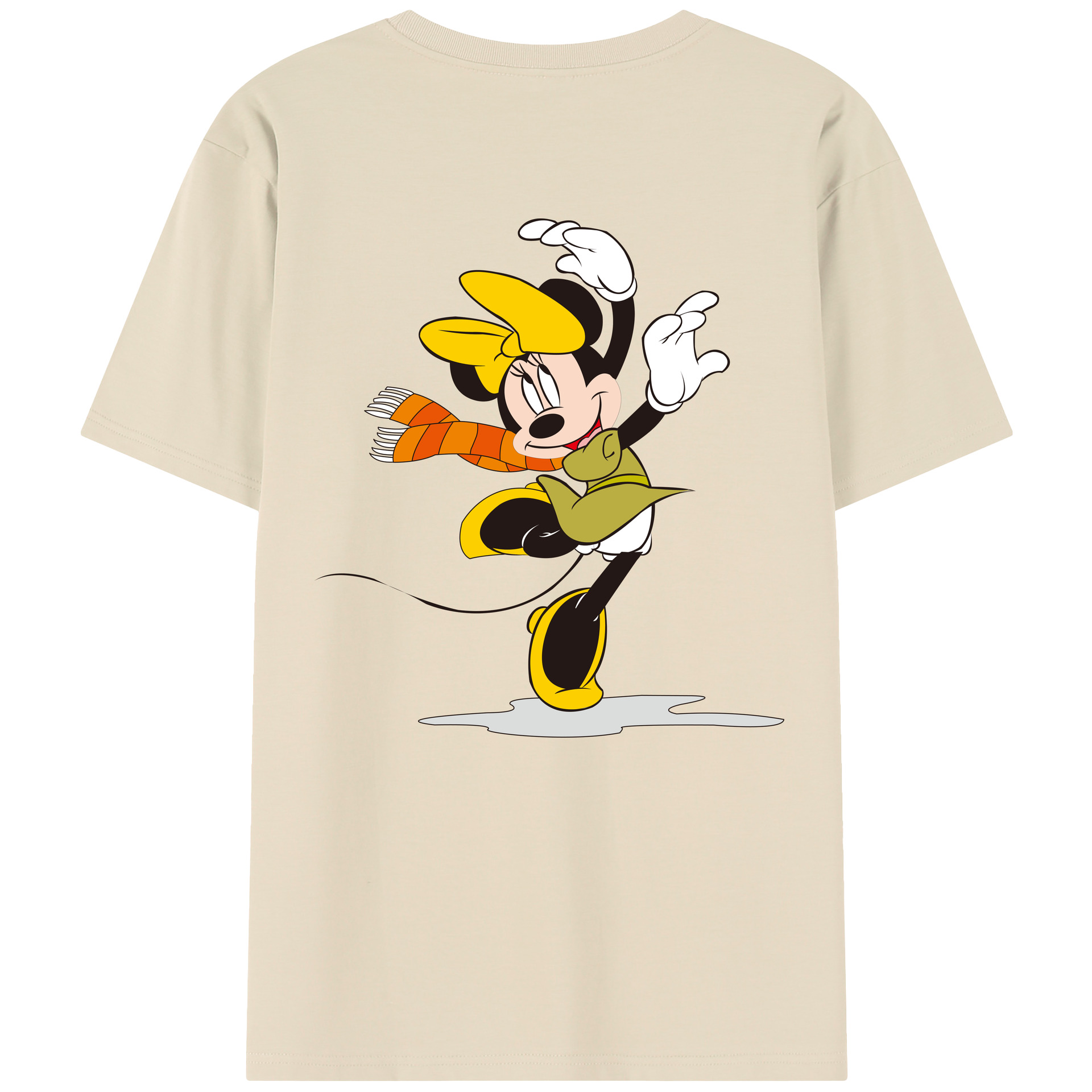 （画像用） ミッキーマウス Mickey Mouse 綿100％半袖Tシャツ（背面プリント）