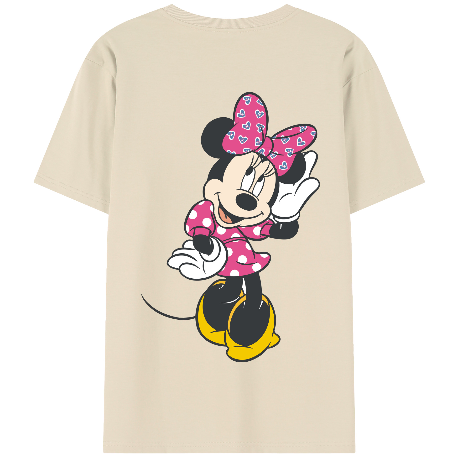 （画像用） ミッキーマウス Mickey Mouse 綿100％半袖Tシャツ（背面プリント）