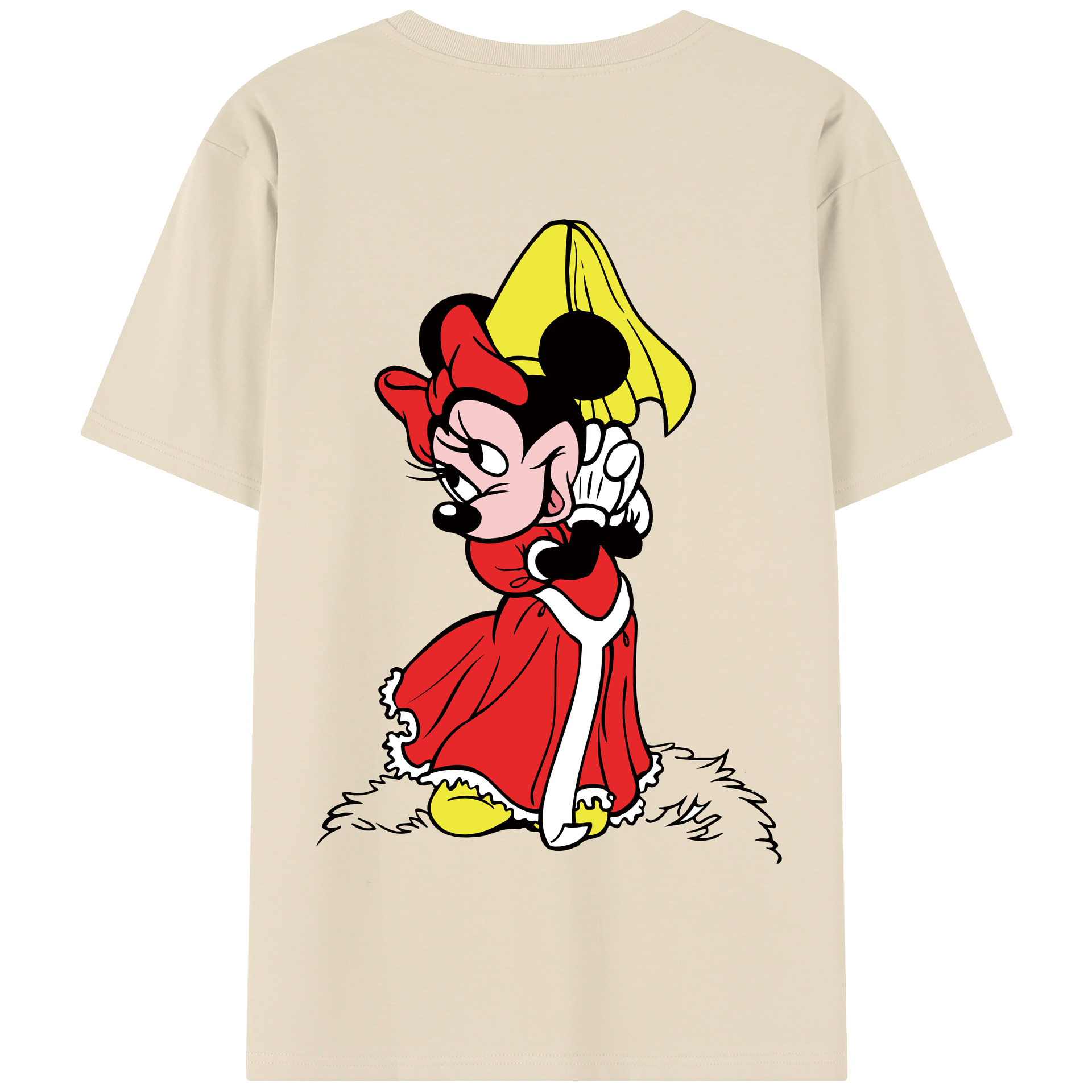 （画像用） ミッキーマウス Mickey Mouse 綿100％半袖Tシャツ（背面プリント）