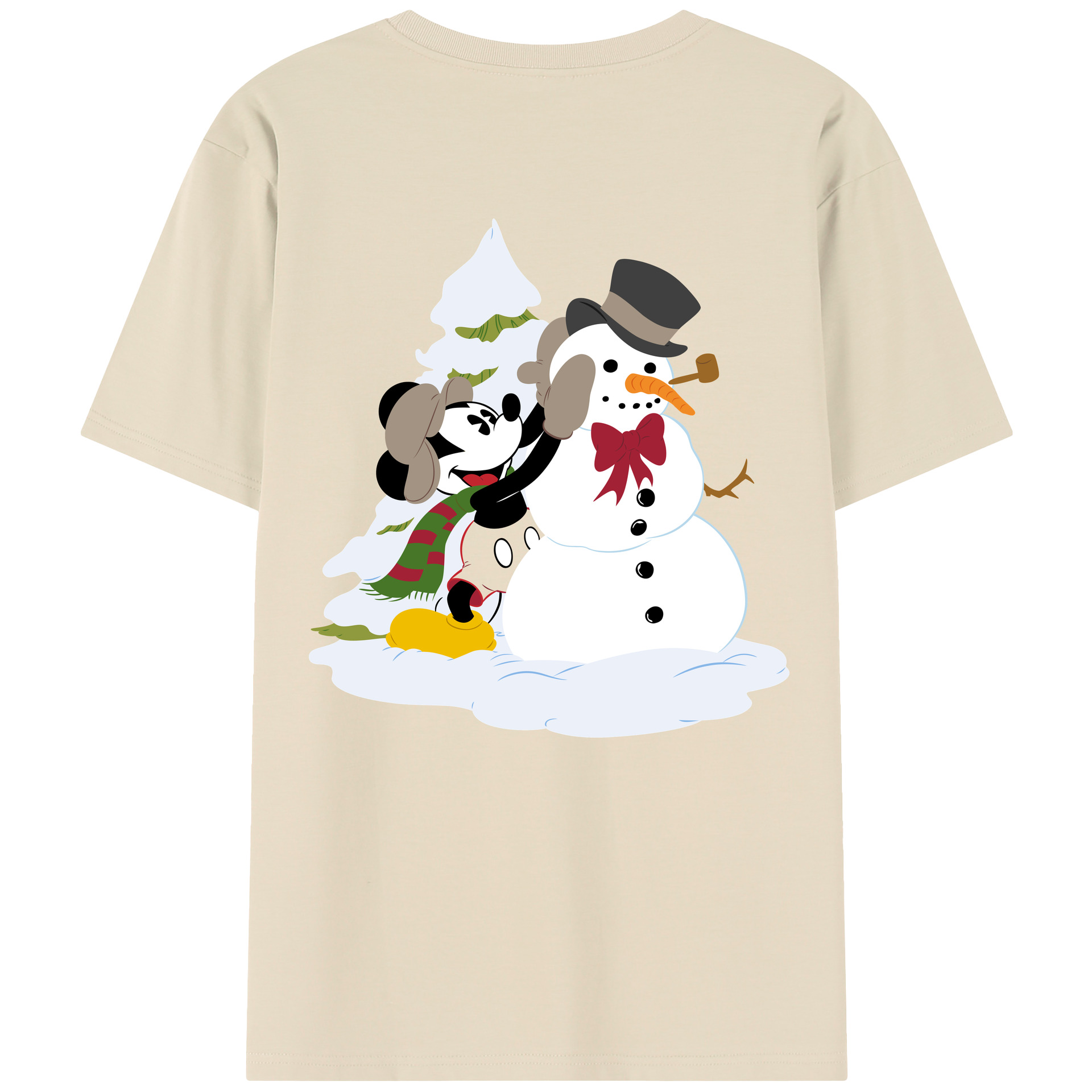 （画像用） ミッキーマウス Mickey Mouse 綿100％半袖Tシャツ（背面プリント）