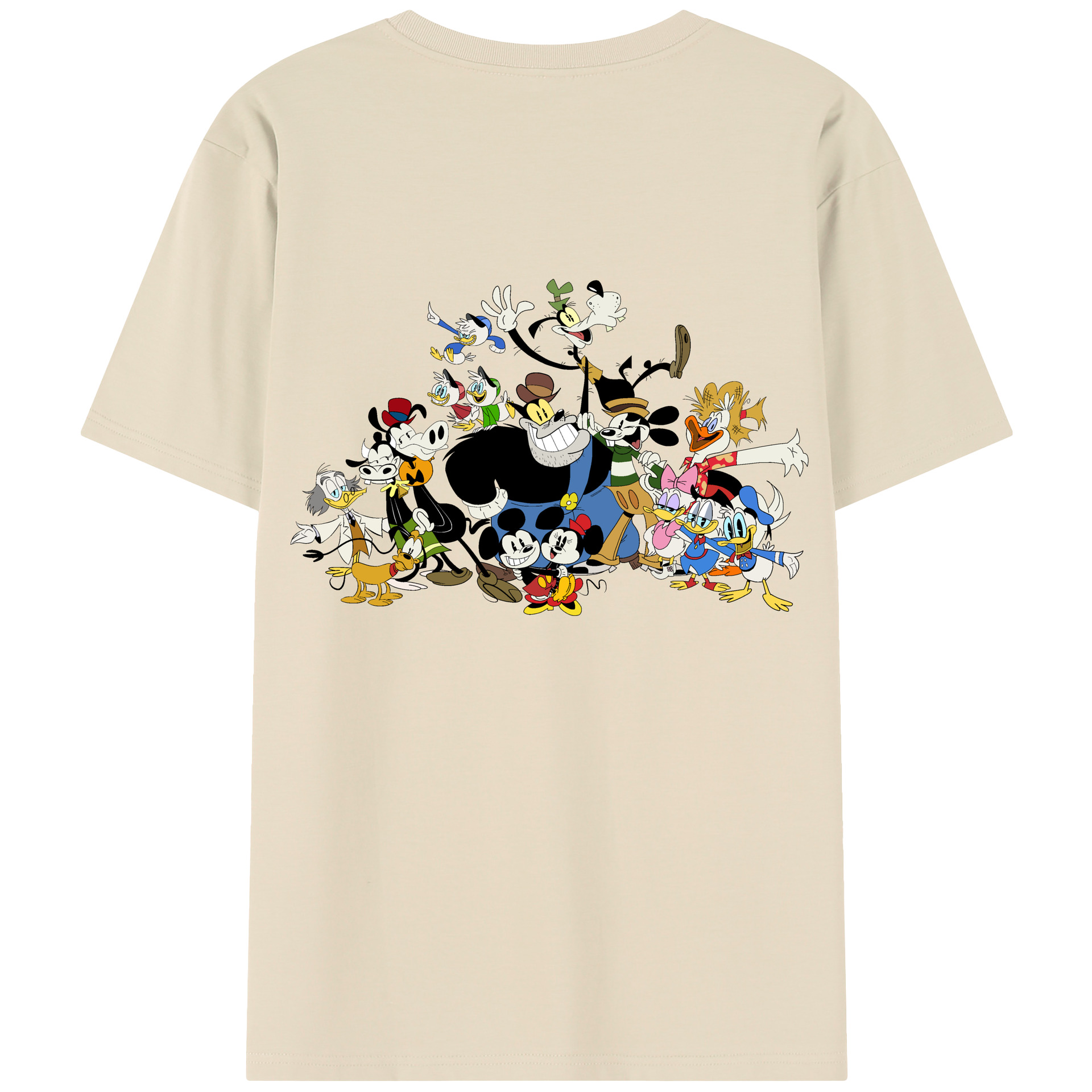 （画像用） ミッキーマウス Mickey Mouse 綿100％半袖Tシャツ（背面プリント）