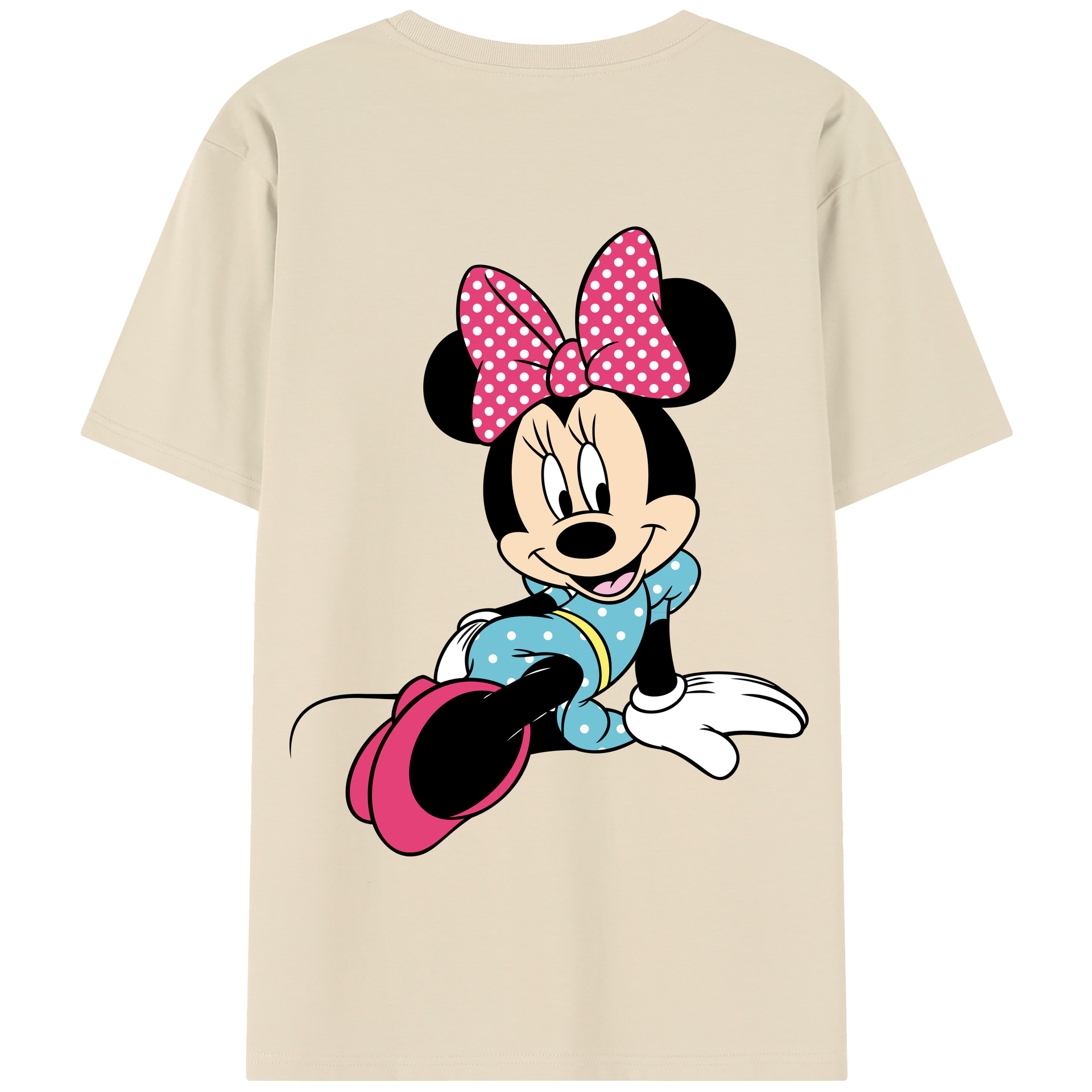 （画像用） ミッキーマウス Mickey Mouse 綿100％半袖Tシャツ（背面プリント）