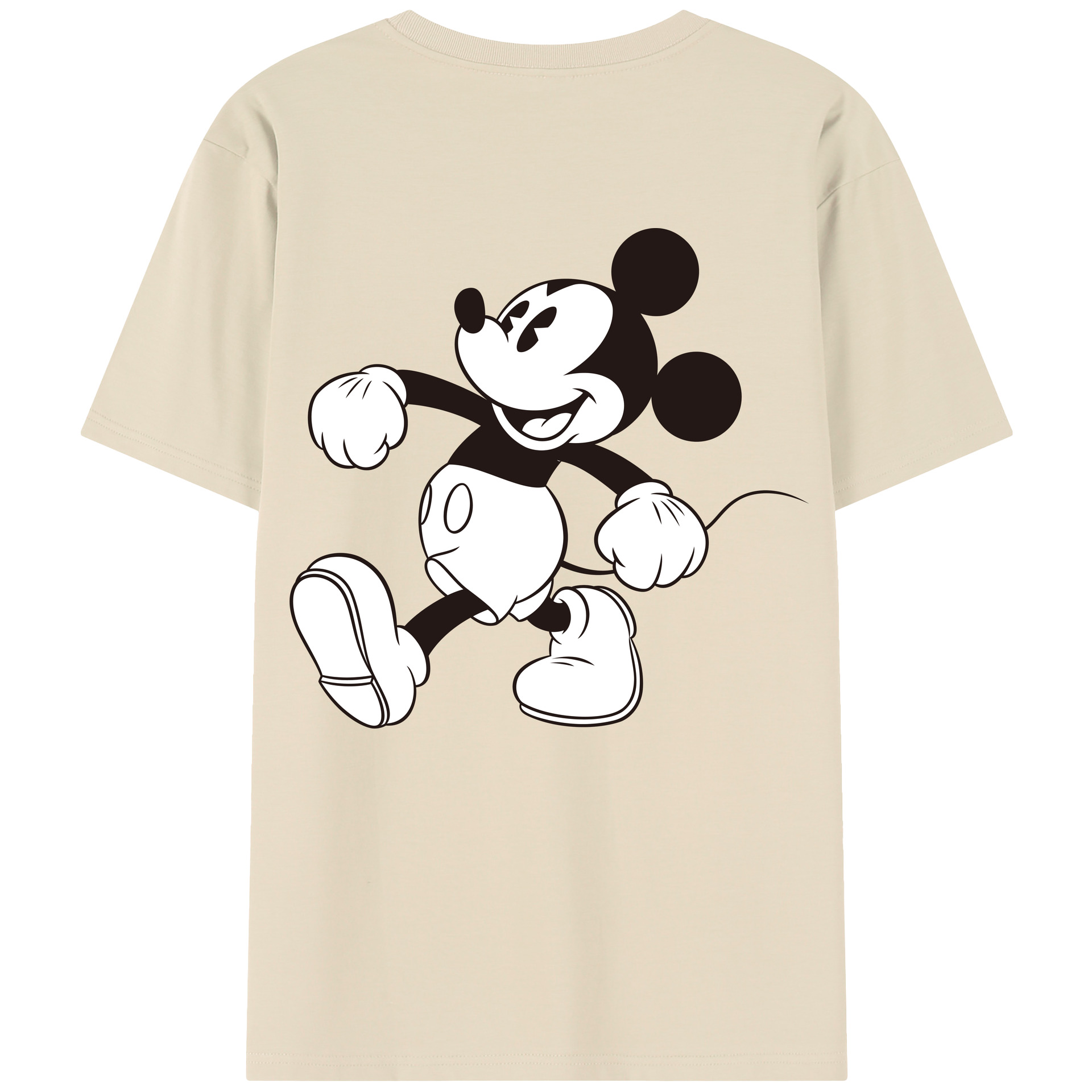 （画像用） ミッキーマウス Mickey Mouse 綿100％半袖Tシャツ（背面プリント）