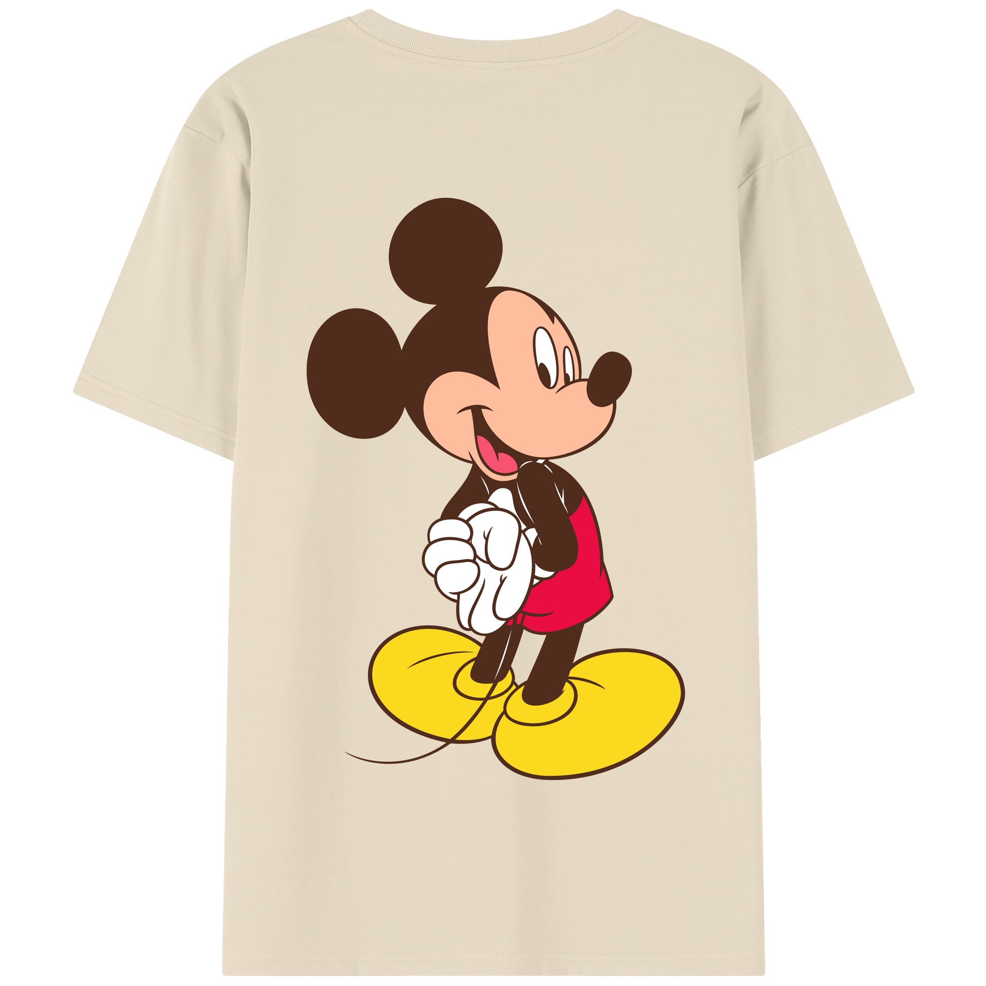 （画像用） ミッキーマウス Mickey Mouse 綿100％半袖Tシャツ（背面プリント）