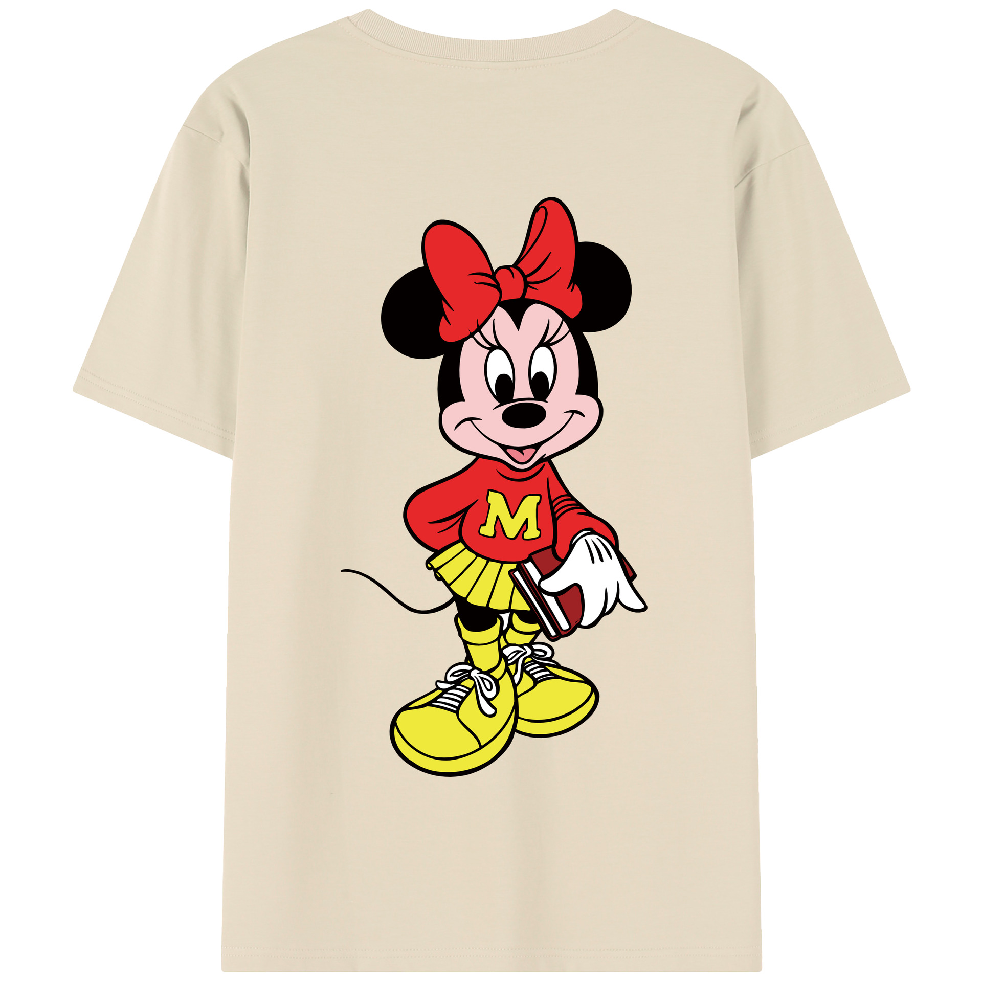 （画像用） ミッキーマウス Mickey Mouse 綿100％半袖Tシャツ（背面プリント）