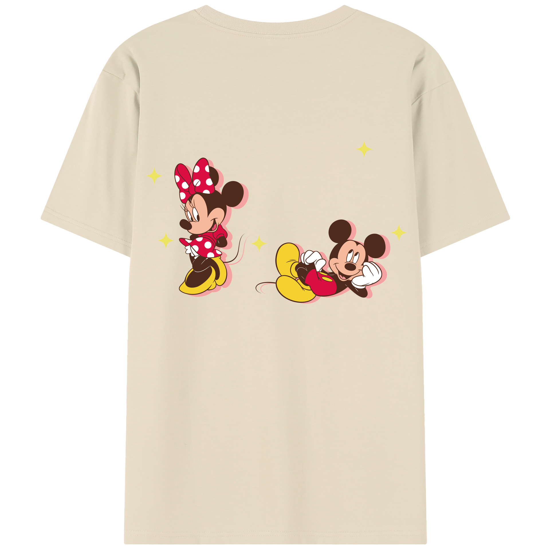 （画像用） ミッキーマウス Mickey Mouse 綿100％半袖Tシャツ（背面プリント）