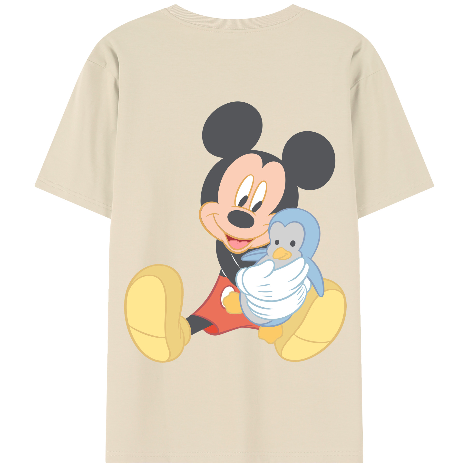 （画像用） ミッキーマウス Mickey Mouse 綿100％半袖Tシャツ（背面プリント）