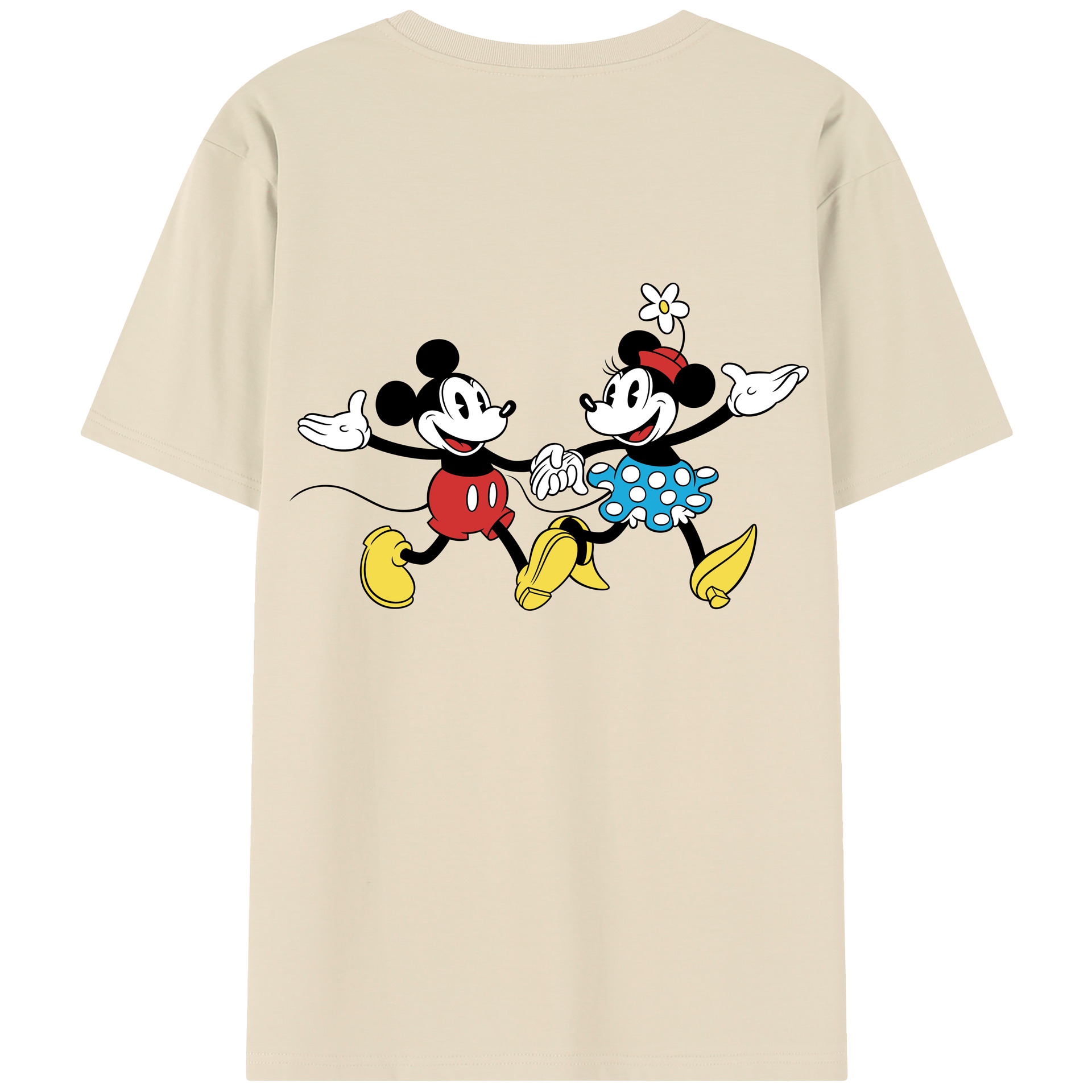 （画像用） ミッキーマウス Mickey Mouse 綿100％半袖Tシャツ（背面プリント）