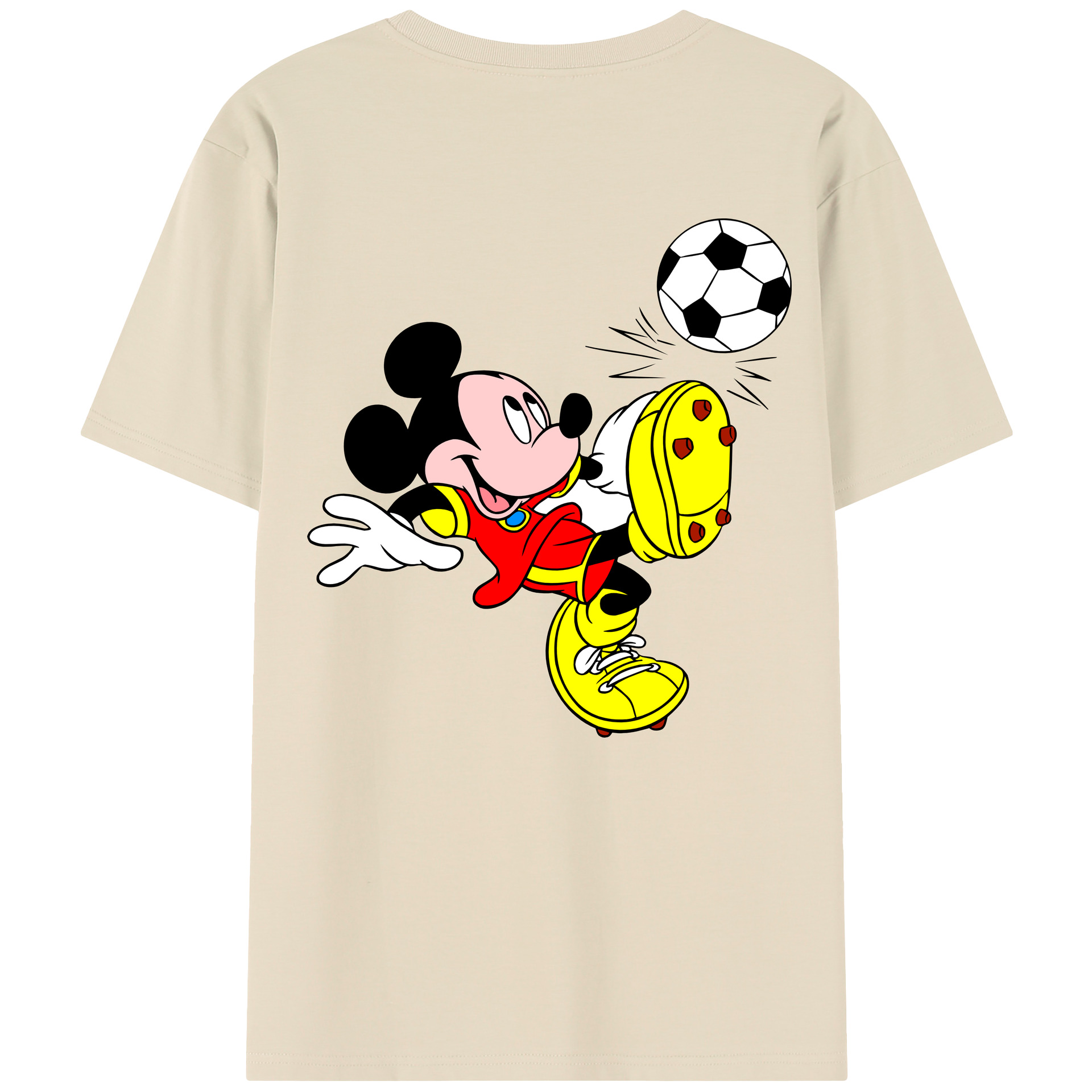 （画像用） ミッキーマウス Mickey Mouse 綿100％半袖Tシャツ（背面プリント）
