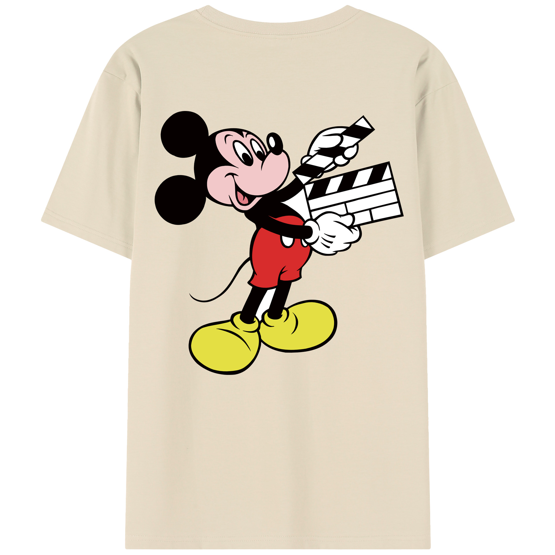（画像用） ミッキーマウス Mickey Mouse 綿100％半袖Tシャツ（背面プリント）