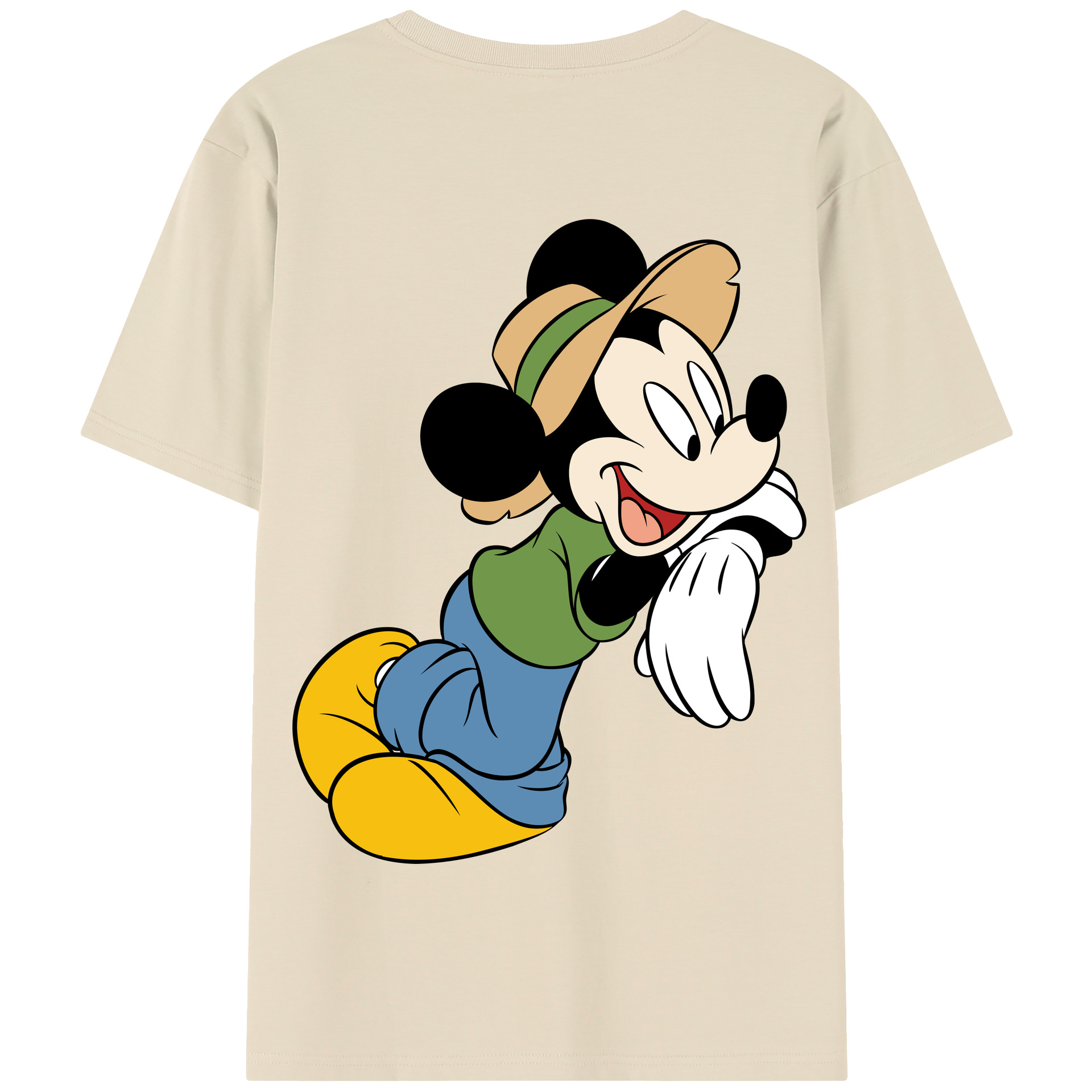 （画像用） ミッキーマウス Mickey Mouse 綿100％半袖Tシャツ（背面プリント）