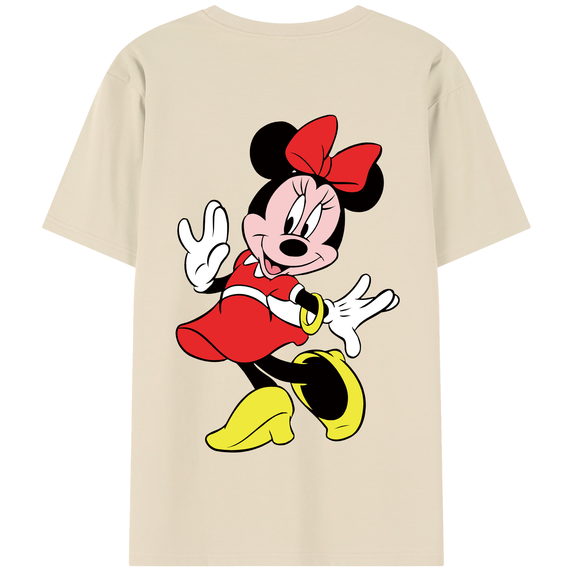（画像用） ミッキーマウス Mickey Mouse 綿100％半袖Tシャツ（背面プリント）