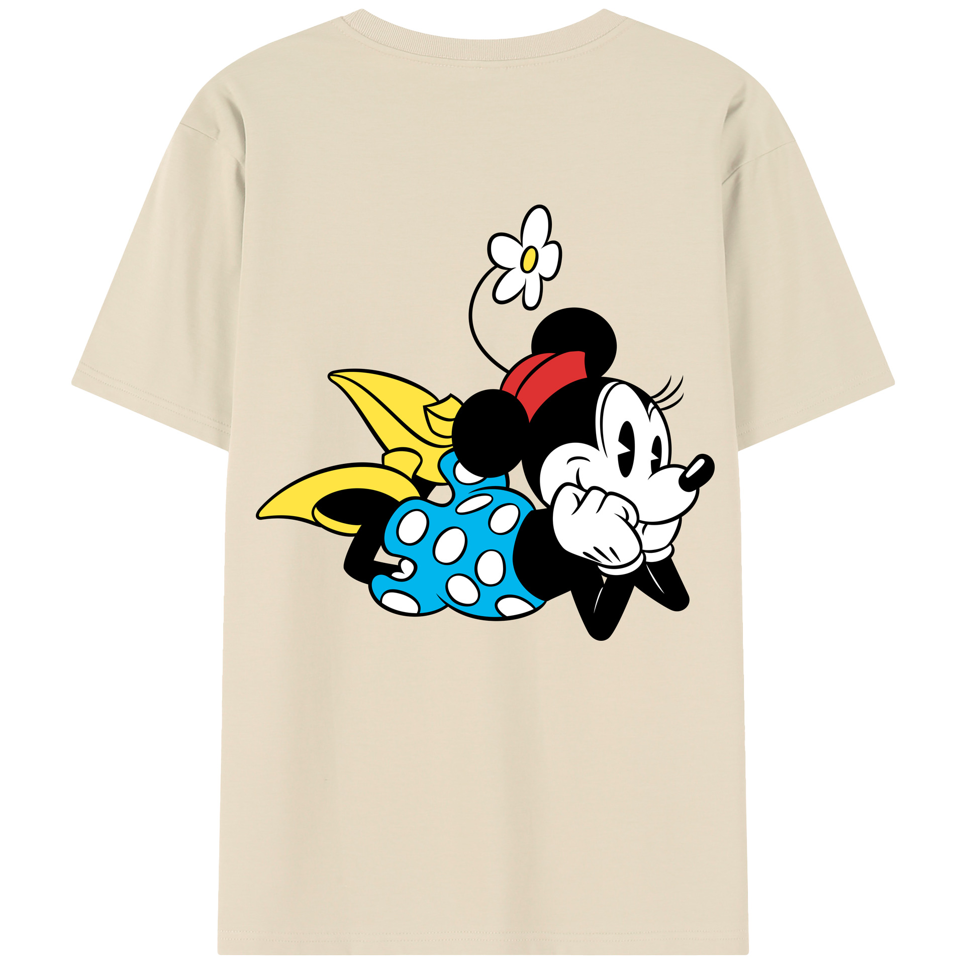 （画像用） ミッキーマウス Mickey Mouse 綿100％半袖Tシャツ（背面プリント）