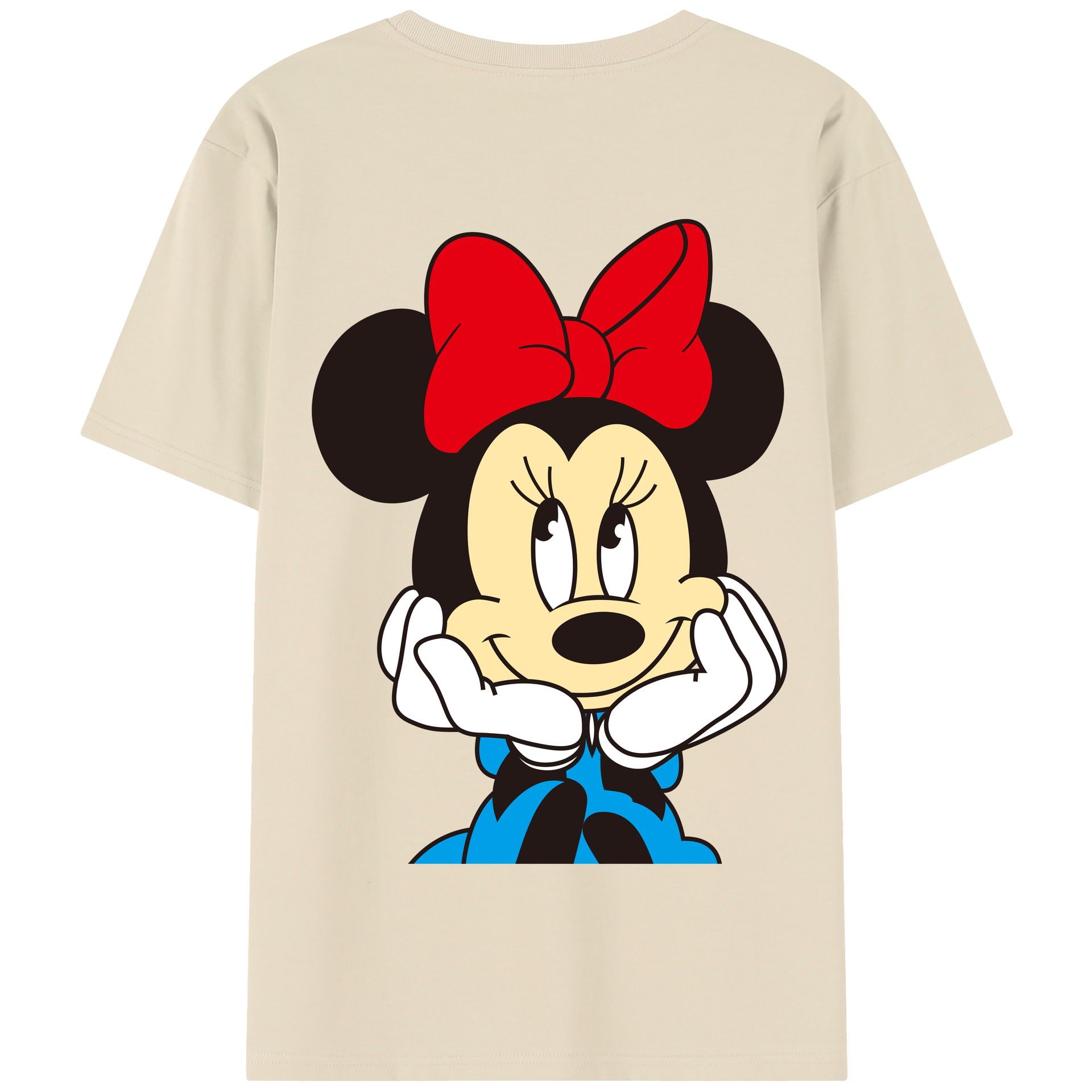（画像用） ミッキーマウス Mickey Mouse 綿100％半袖Tシャツ（背面プリント）