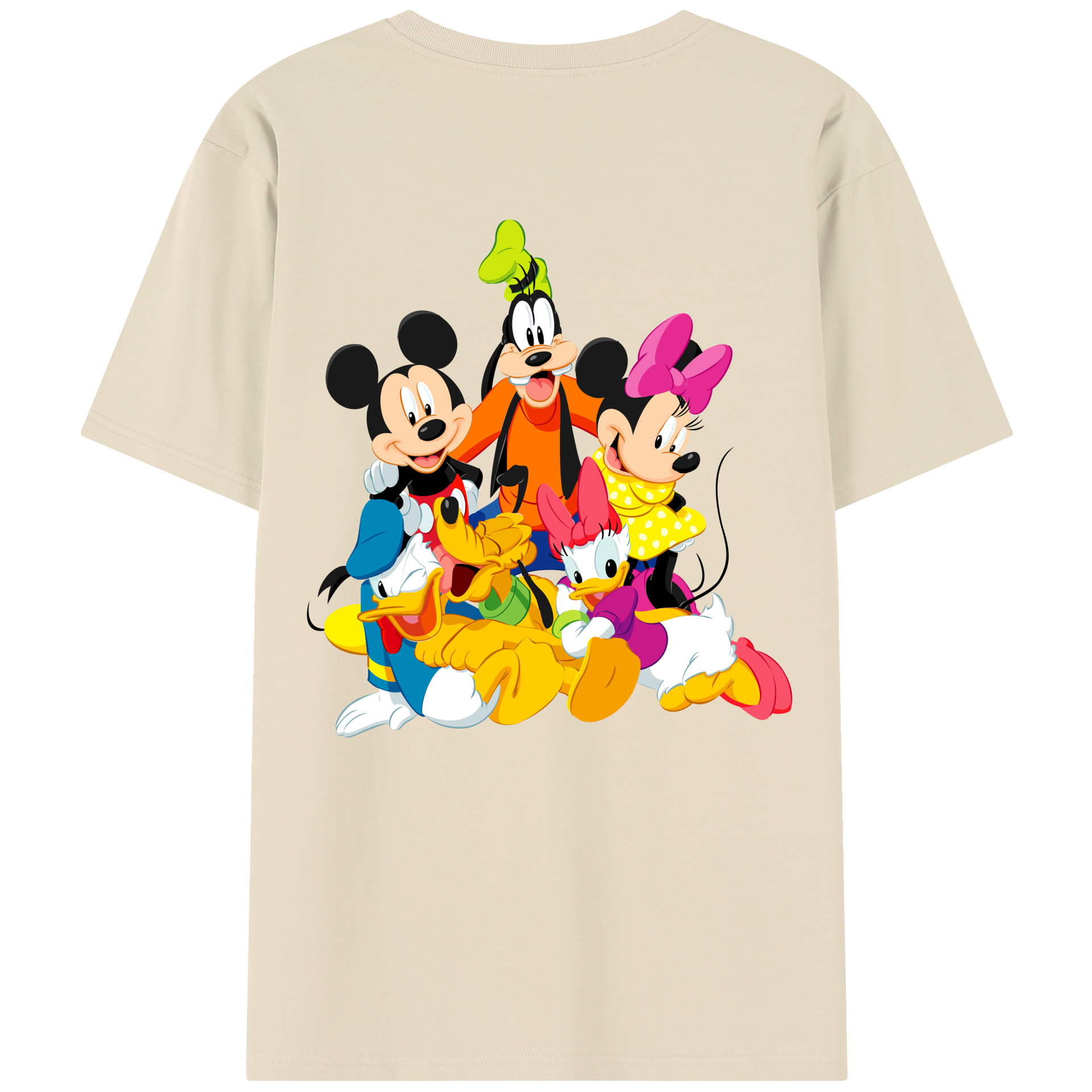 （画像用） ミッキーマウス Mickey Mouse 綿100％半袖Tシャツ（背面プリント）