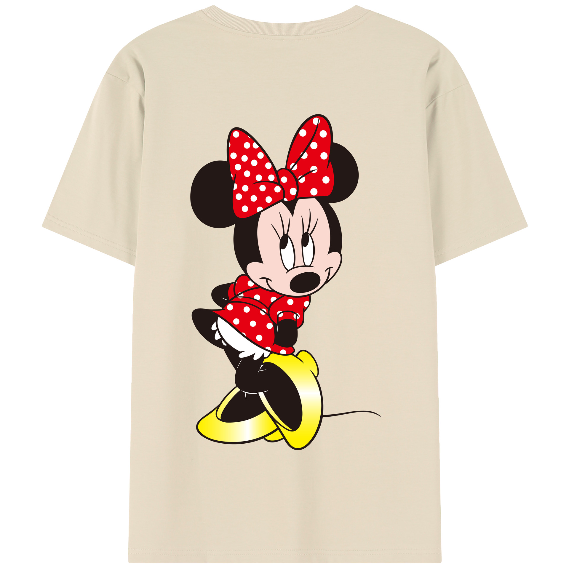 （画像用） ミッキーマウス Mickey Mouse 綿100％半袖Tシャツ（背面プリント）