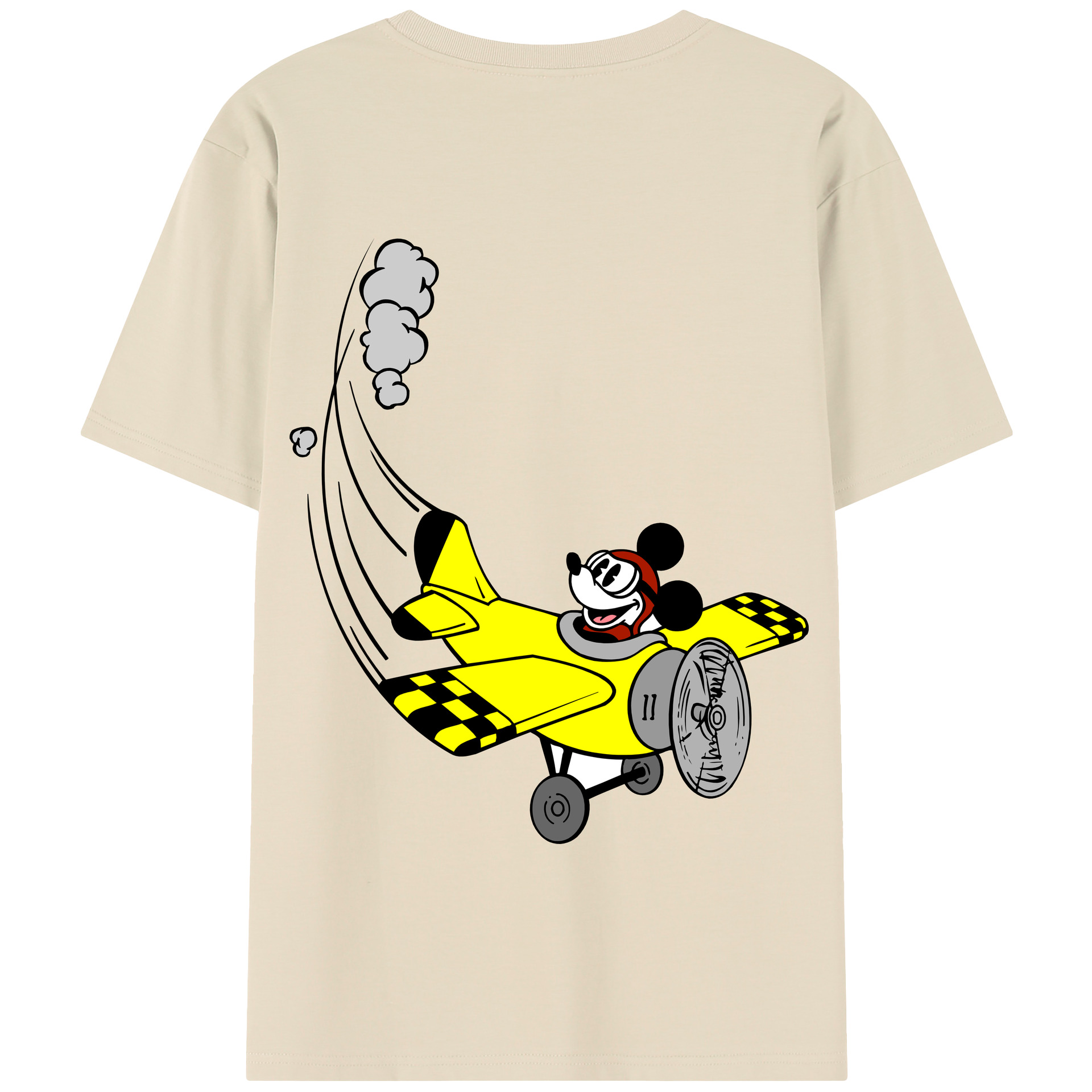 （画像用） ミッキーマウス Mickey Mouse 綿100％半袖Tシャツ（背面プリント）