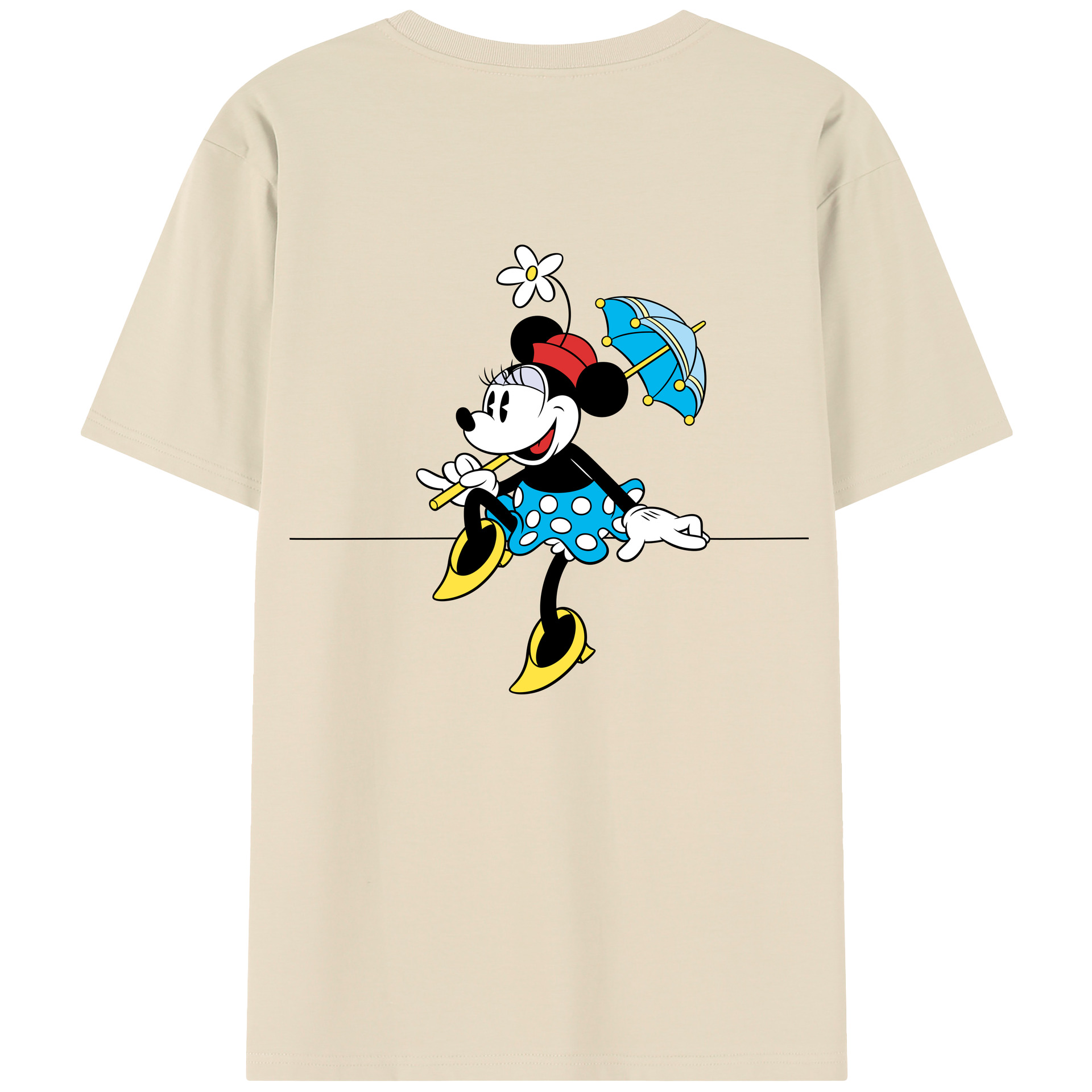（画像用） ミッキーマウス Mickey Mouse 綿100％半袖Tシャツ（背面プリント）