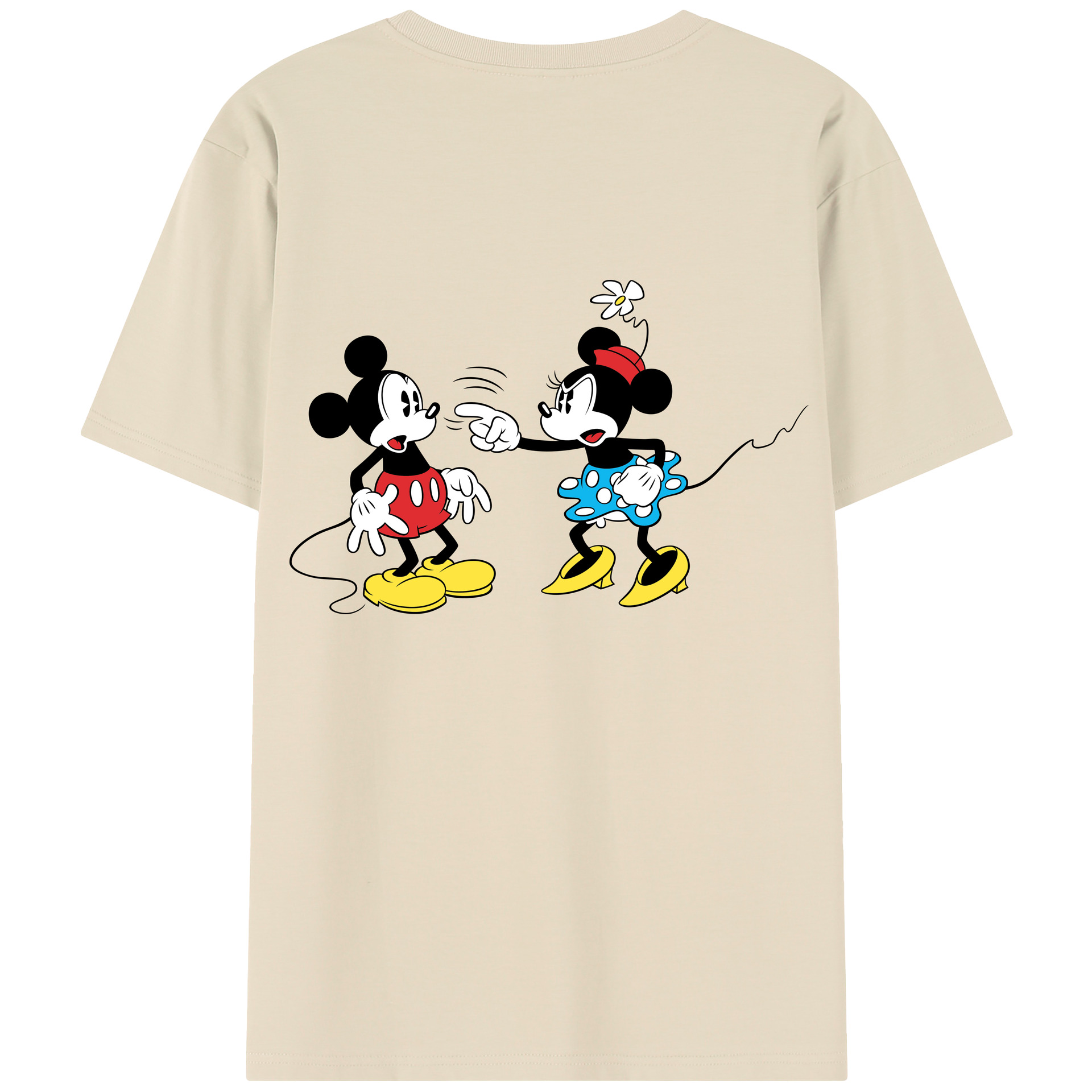 （画像用） ミッキーマウス Mickey Mouse 綿100％半袖Tシャツ（背面プリント）