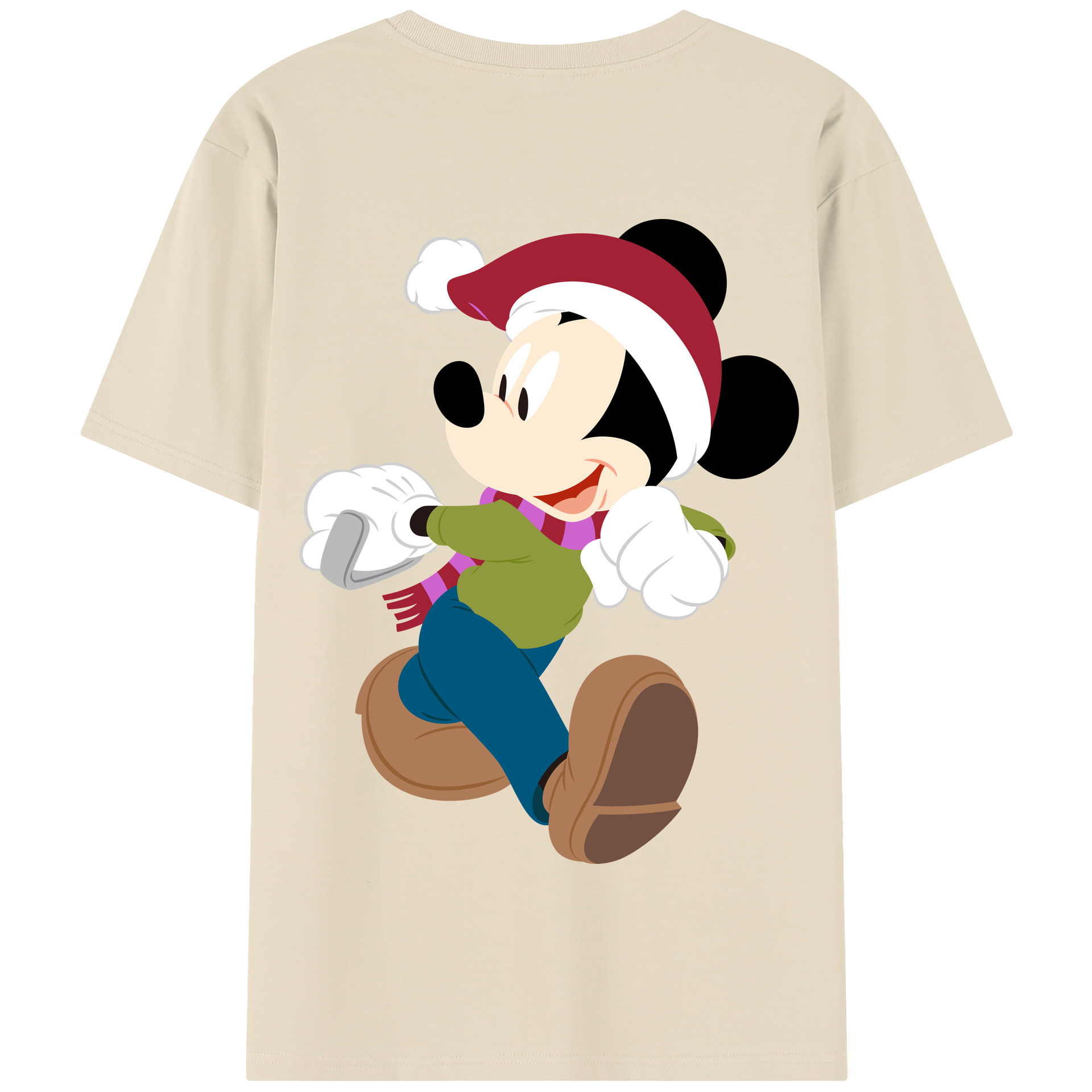 （画像用） ミッキーマウス Mickey Mouse 綿100％半袖Tシャツ（背面プリント）