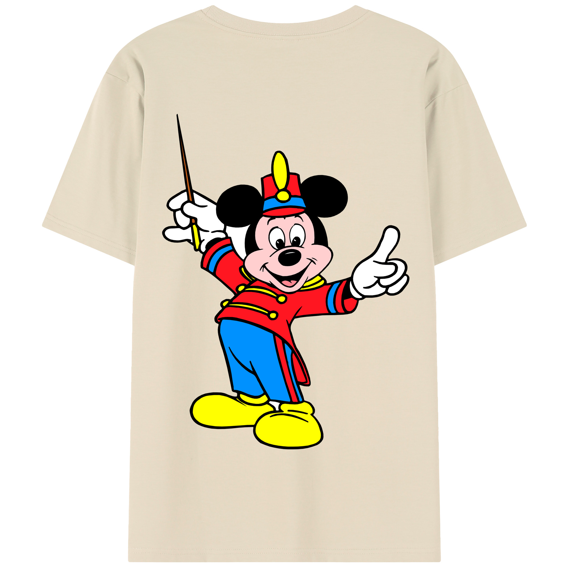 （画像用） ミッキーマウス Mickey Mouse 綿100％半袖Tシャツ（背面プリント）