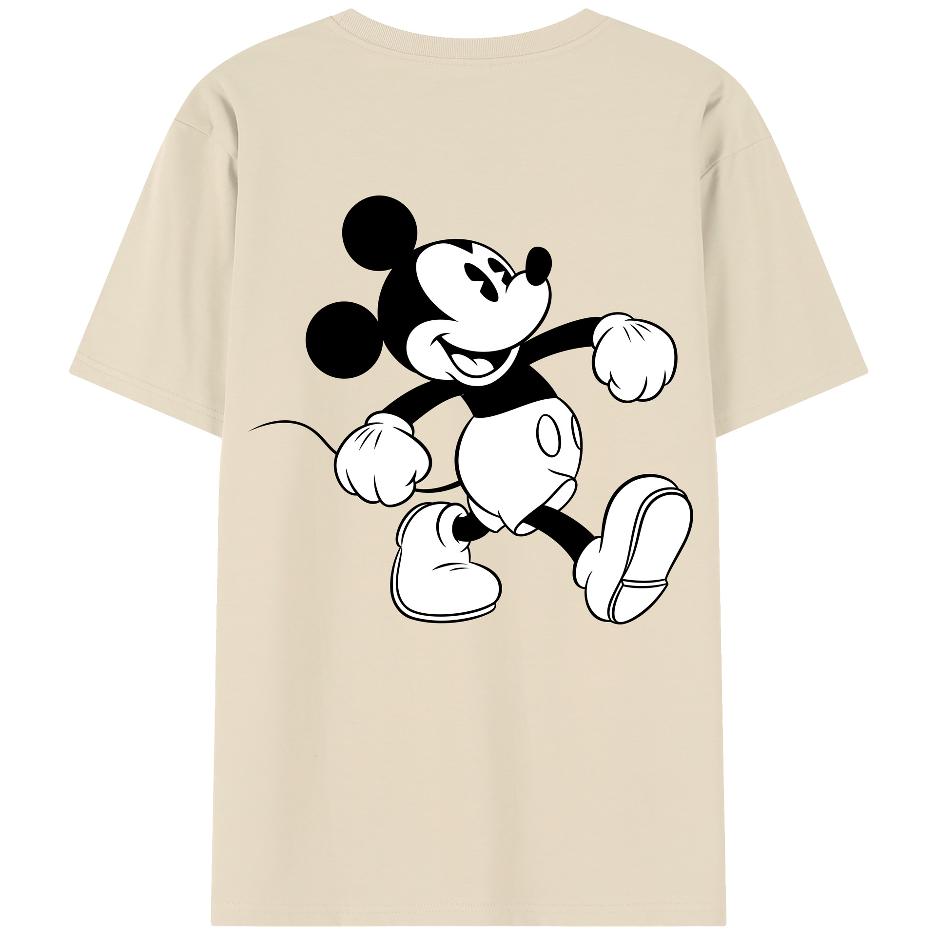 （画像用） ミッキーマウス Mickey Mouse 綿100％半袖Tシャツ（背面プリント）
