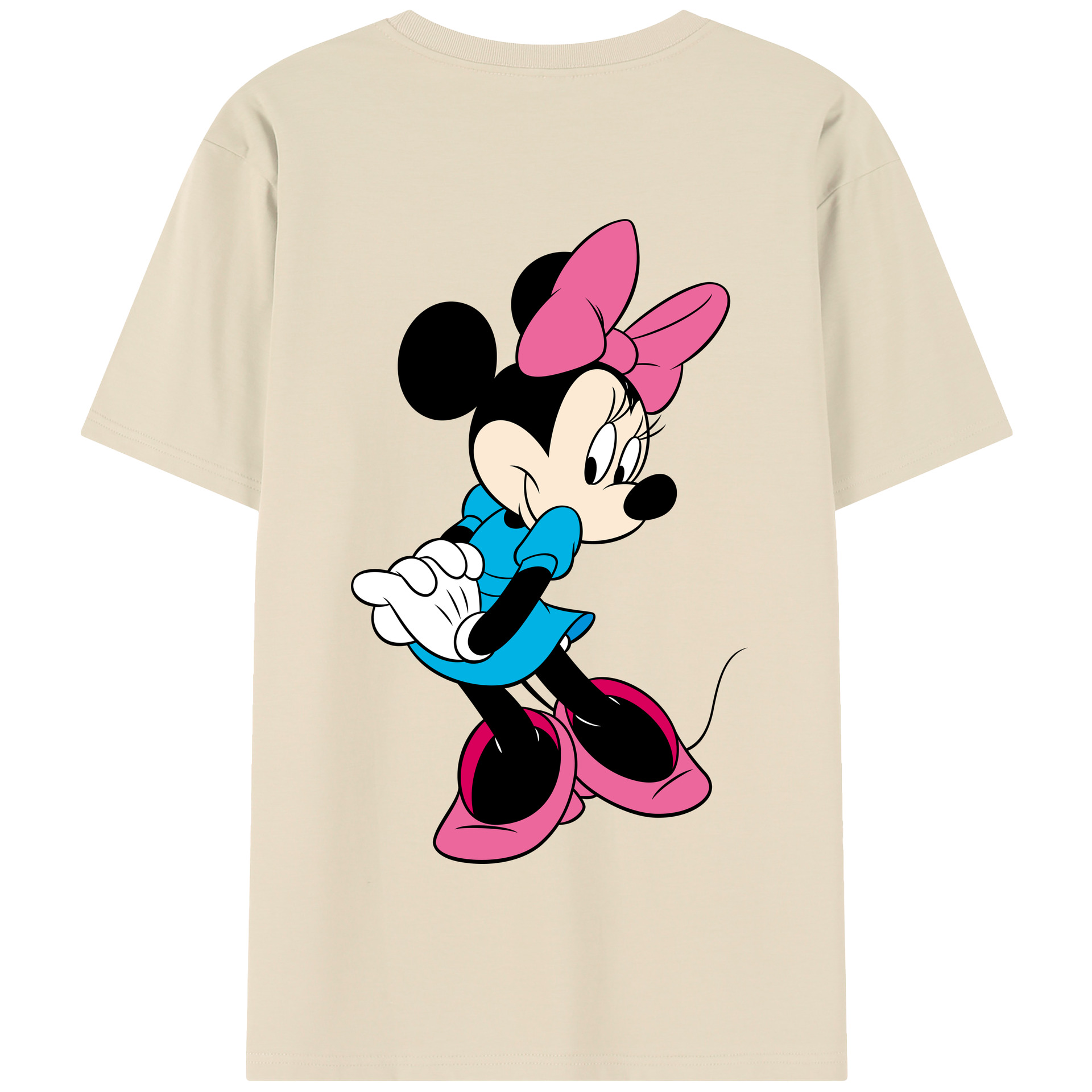 （画像用） ミッキーマウス Mickey Mouse 綿100％半袖Tシャツ（背面プリント）