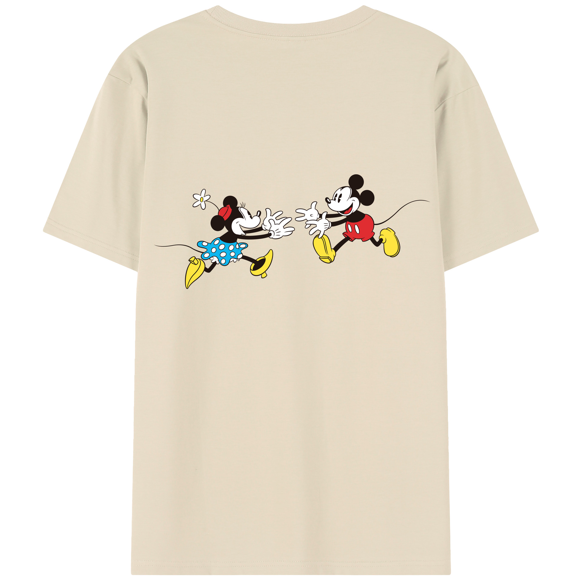 （画像用） ミッキーマウス Mickey Mouse 綿100％半袖Tシャツ（背面プリント）