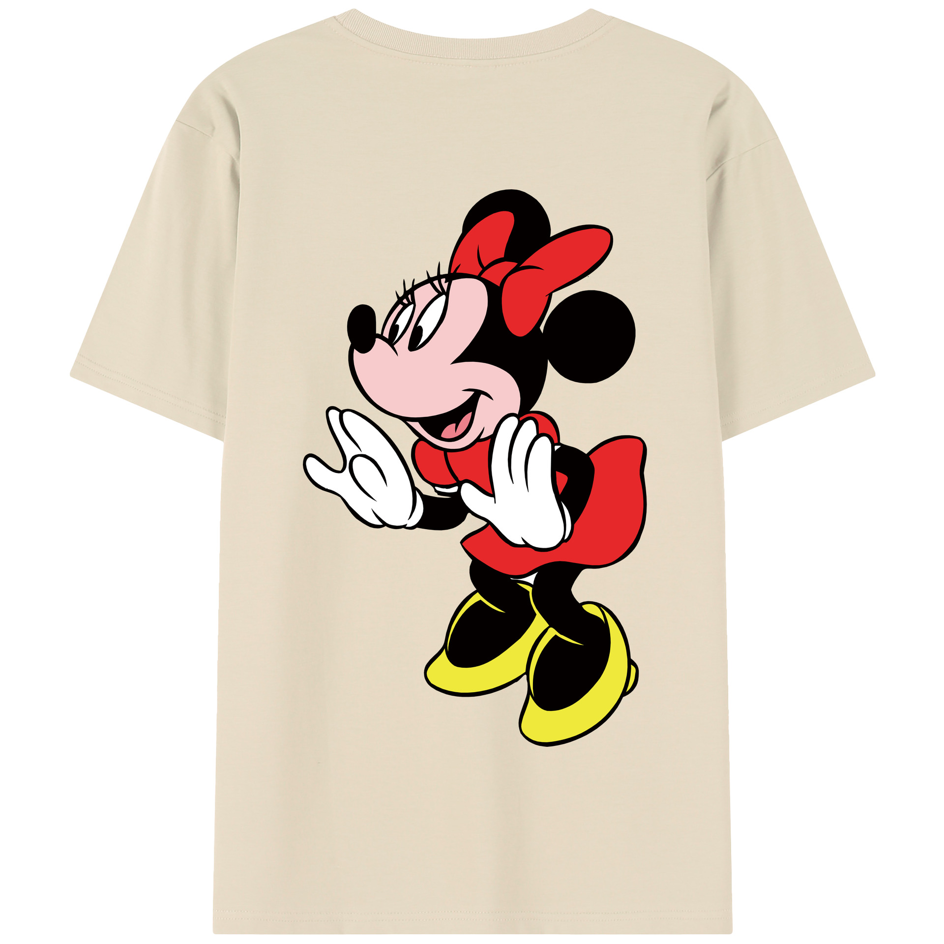 （画像用） ミッキーマウス Mickey Mouse 綿100％半袖Tシャツ（背面プリント）