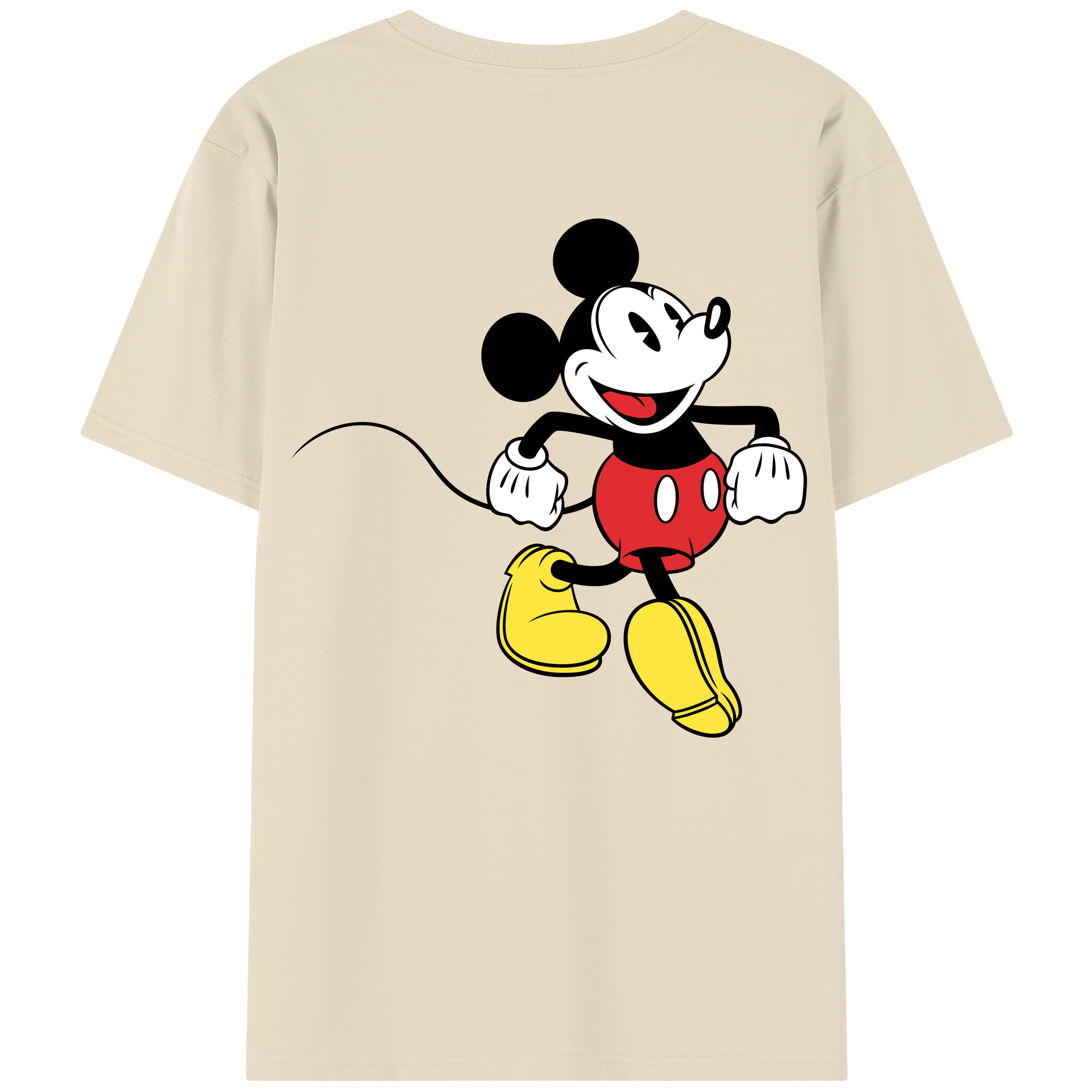 （画像用） ミッキーマウス Mickey Mouse 綿100％半袖Tシャツ（背面プリント）