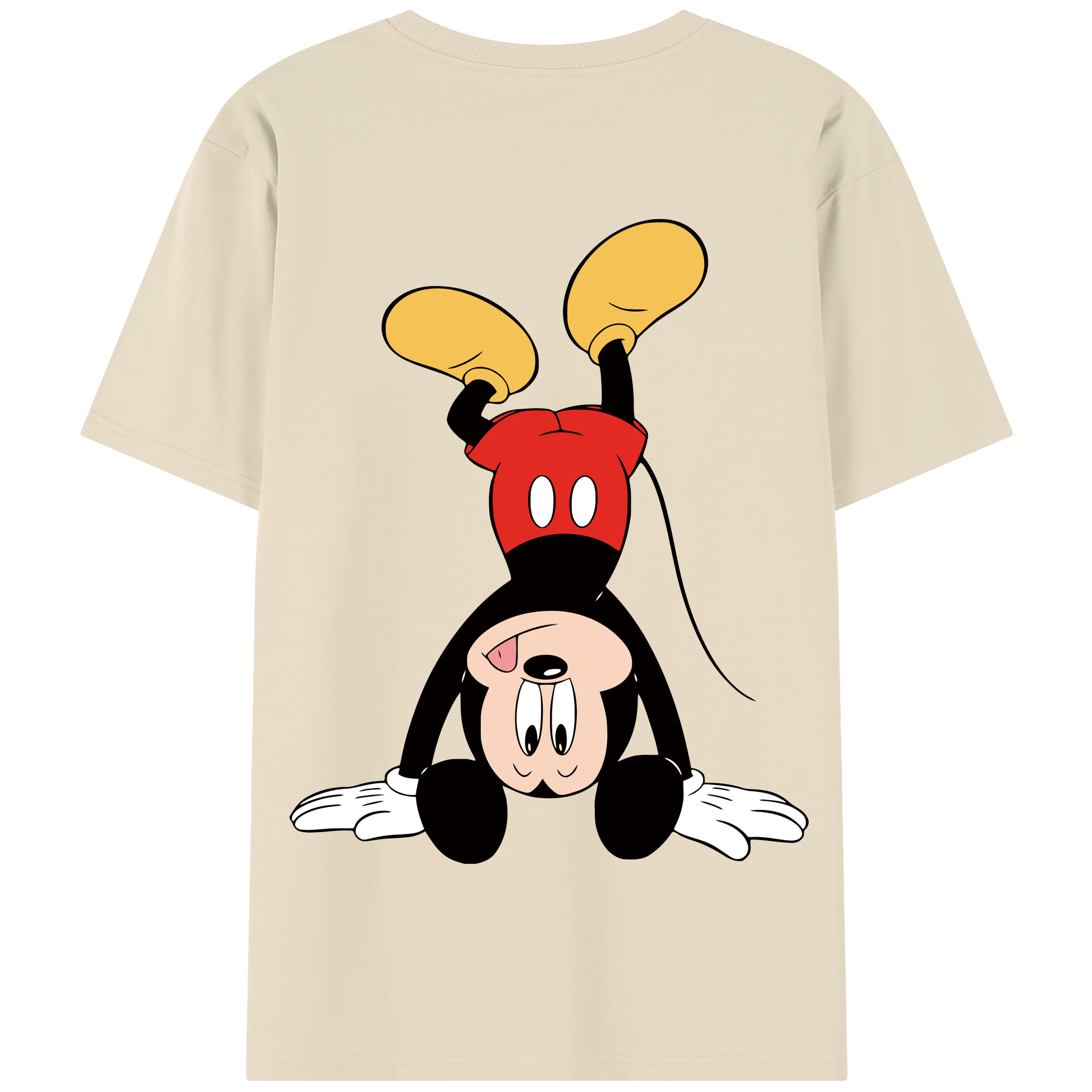 （画像用） ミッキーマウス Mickey Mouse 綿100％半袖Tシャツ（背面プリント）