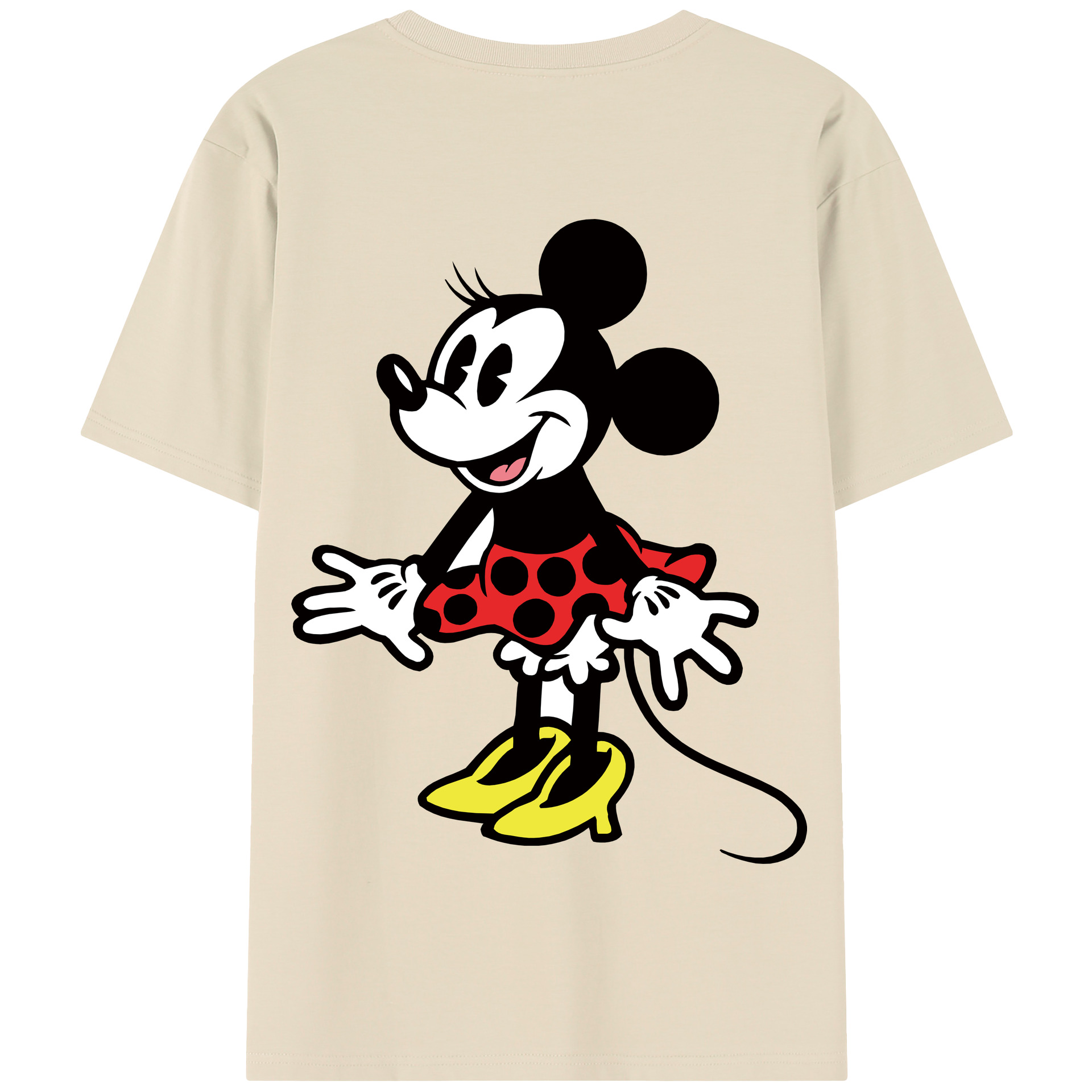 （画像用） ミッキーマウス Mickey Mouse 綿100％半袖Tシャツ（背面プリント）