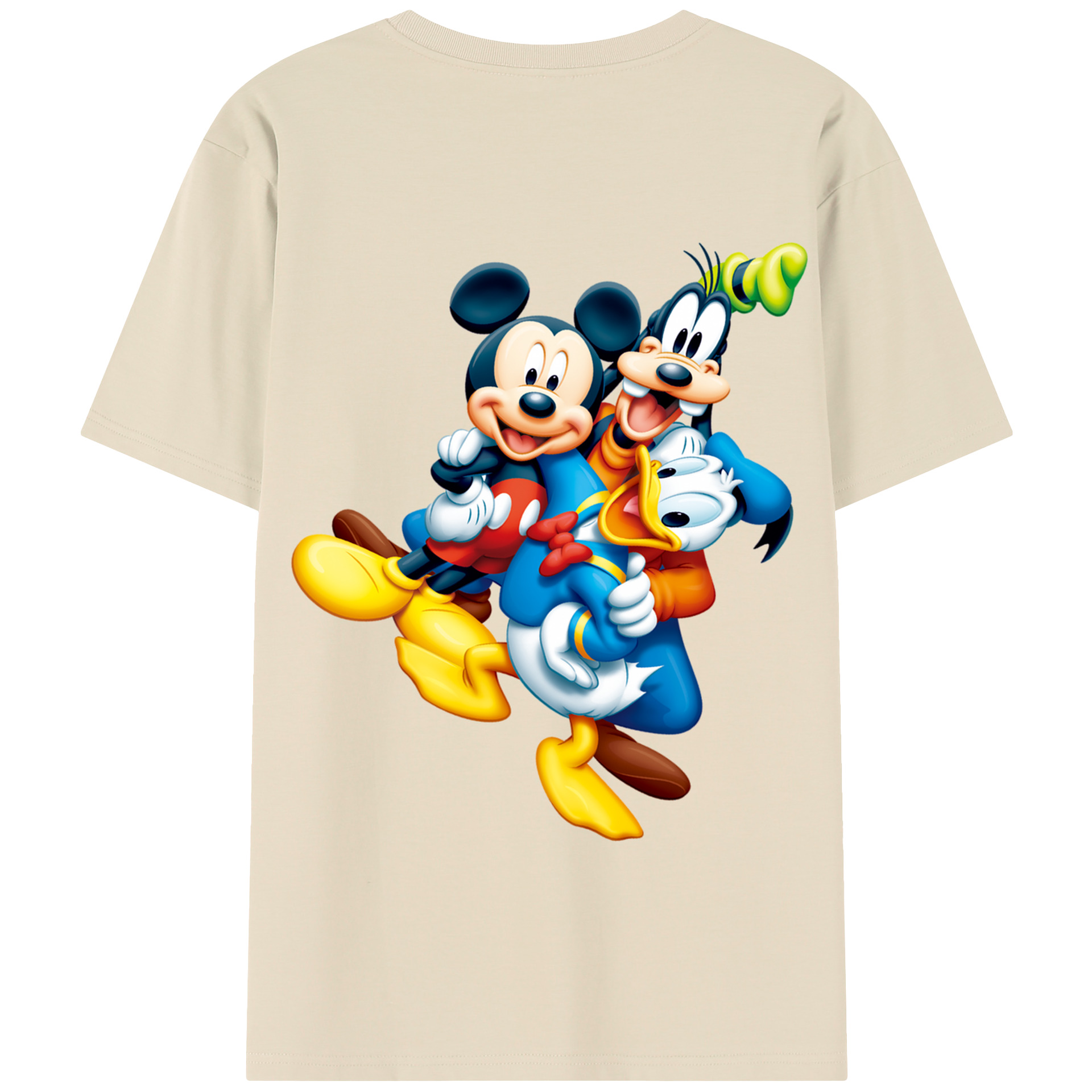 （画像用） ミッキーマウス Mickey Mouse 綿100％半袖Tシャツ（背面プリント）