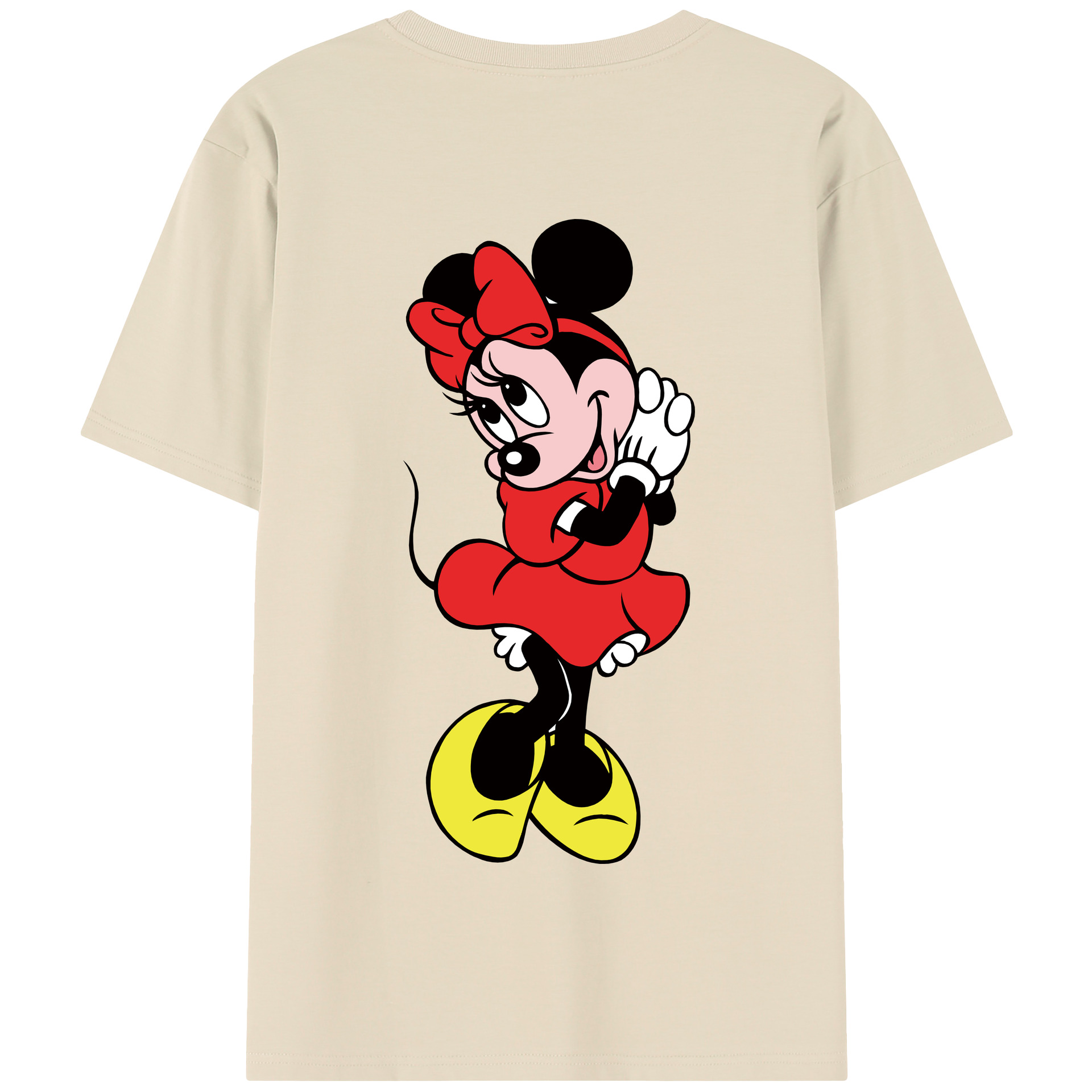 （画像用） ミッキーマウス Mickey Mouse 綿100％半袖Tシャツ（背面プリント）