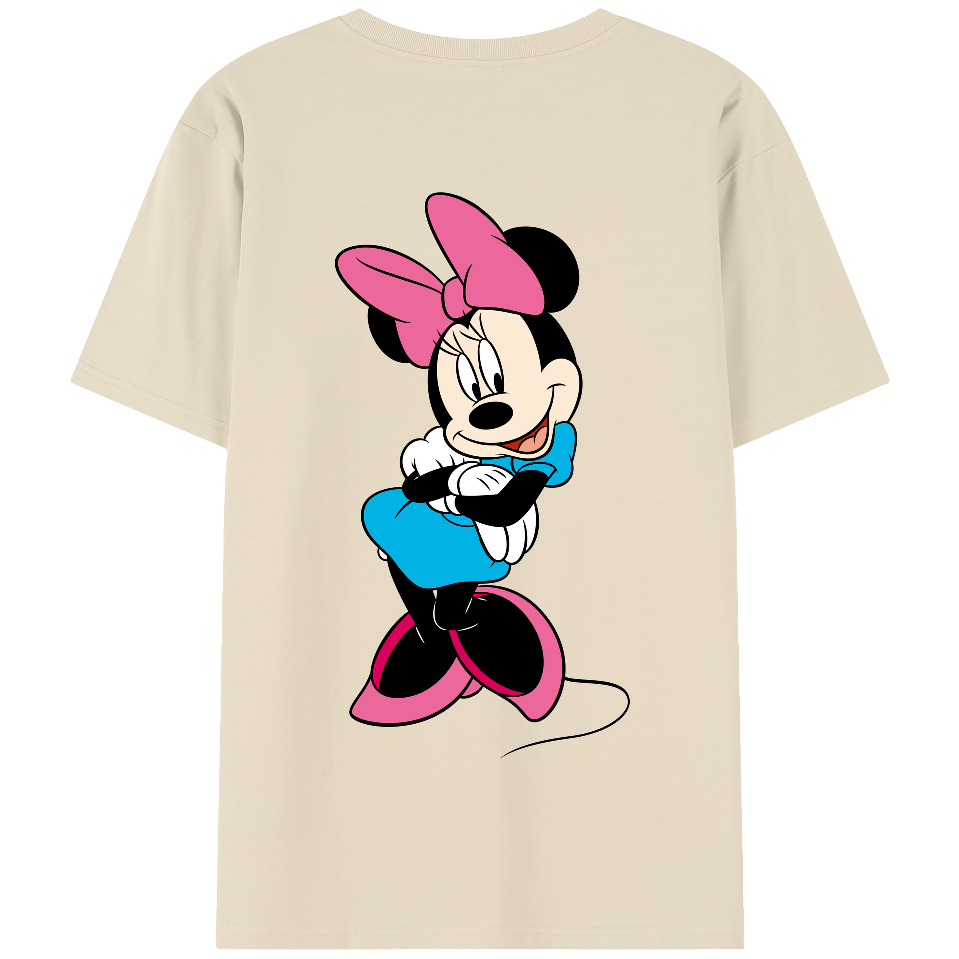 （画像用） ミッキーマウス Mickey Mouse 綿100％半袖Tシャツ（背面プリント）