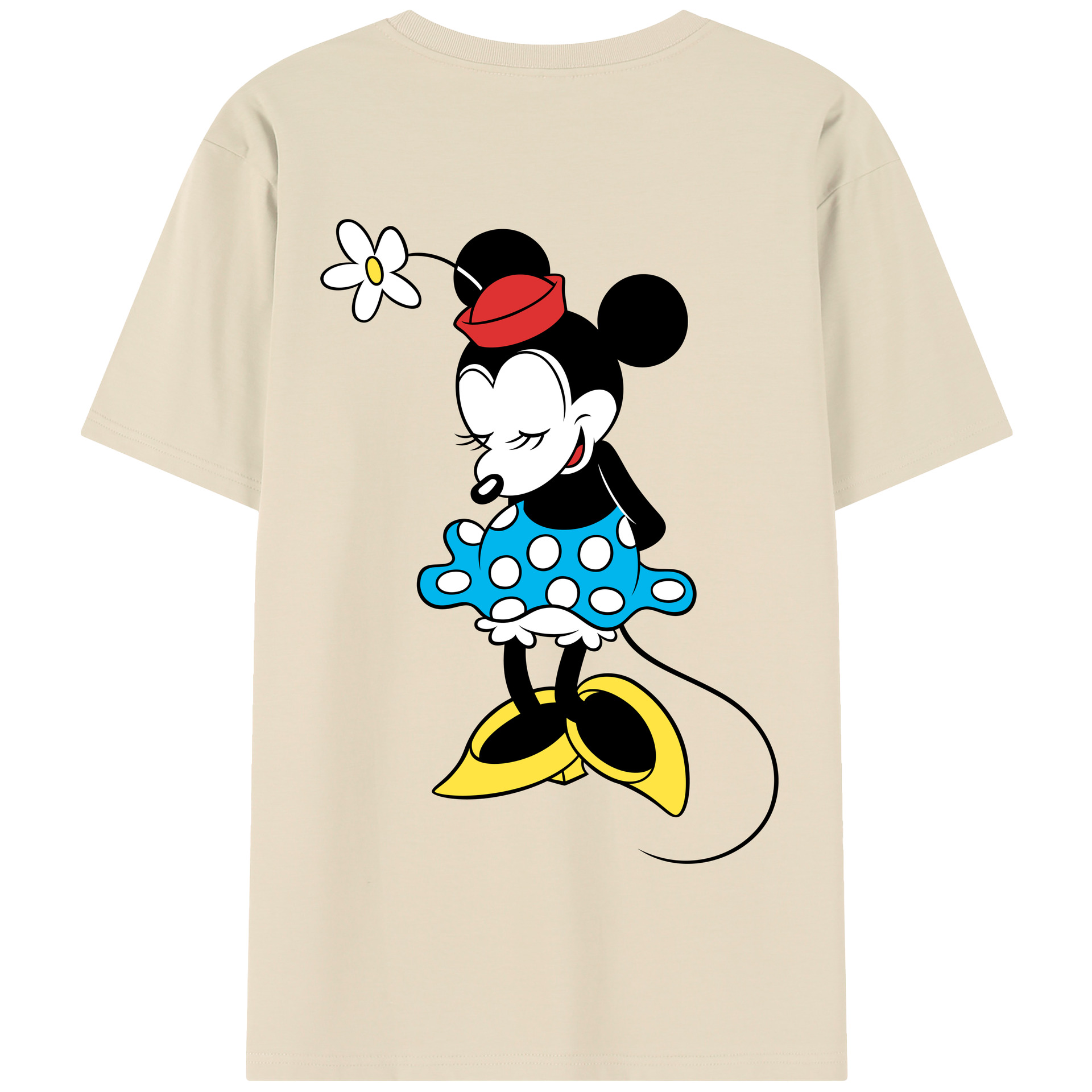 （画像用） ミッキーマウス Mickey Mouse 綿100％半袖Tシャツ（背面プリント）