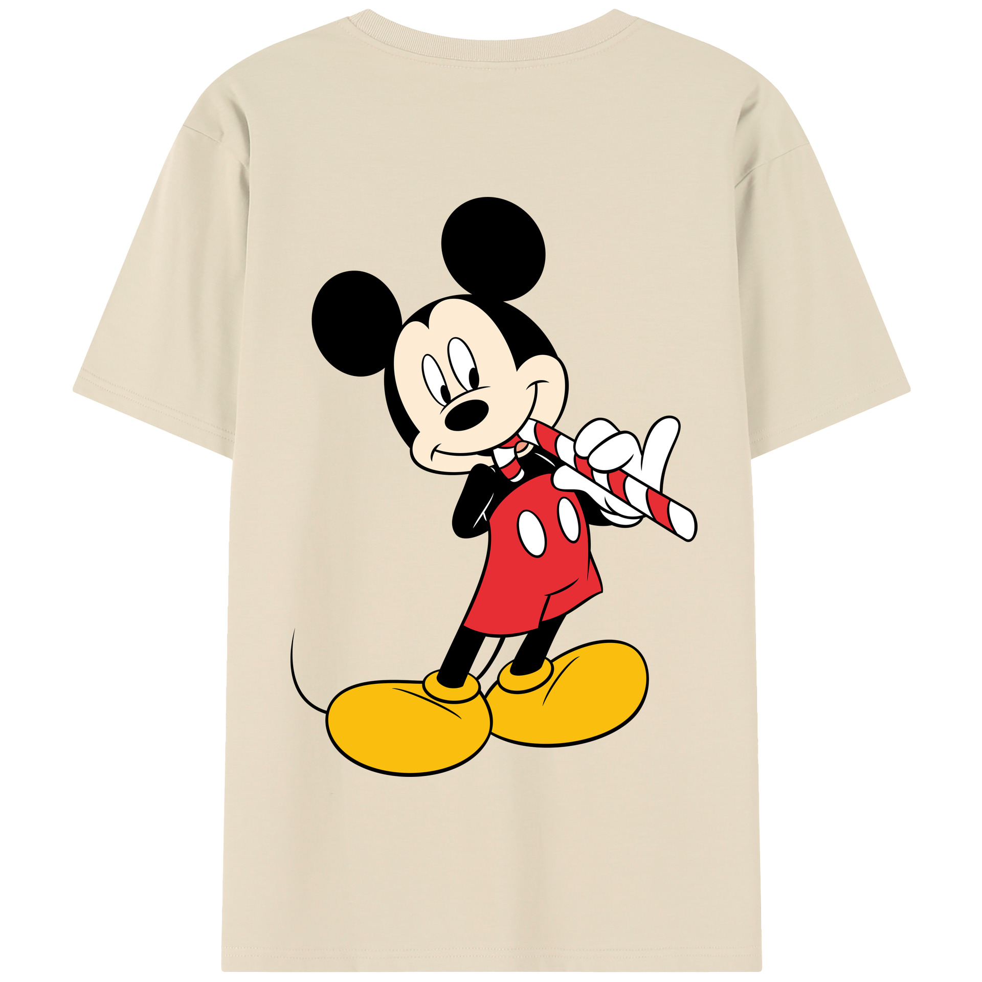 （画像用） ミッキーマウス Mickey Mouse 綿100％半袖Tシャツ（背面プリント）