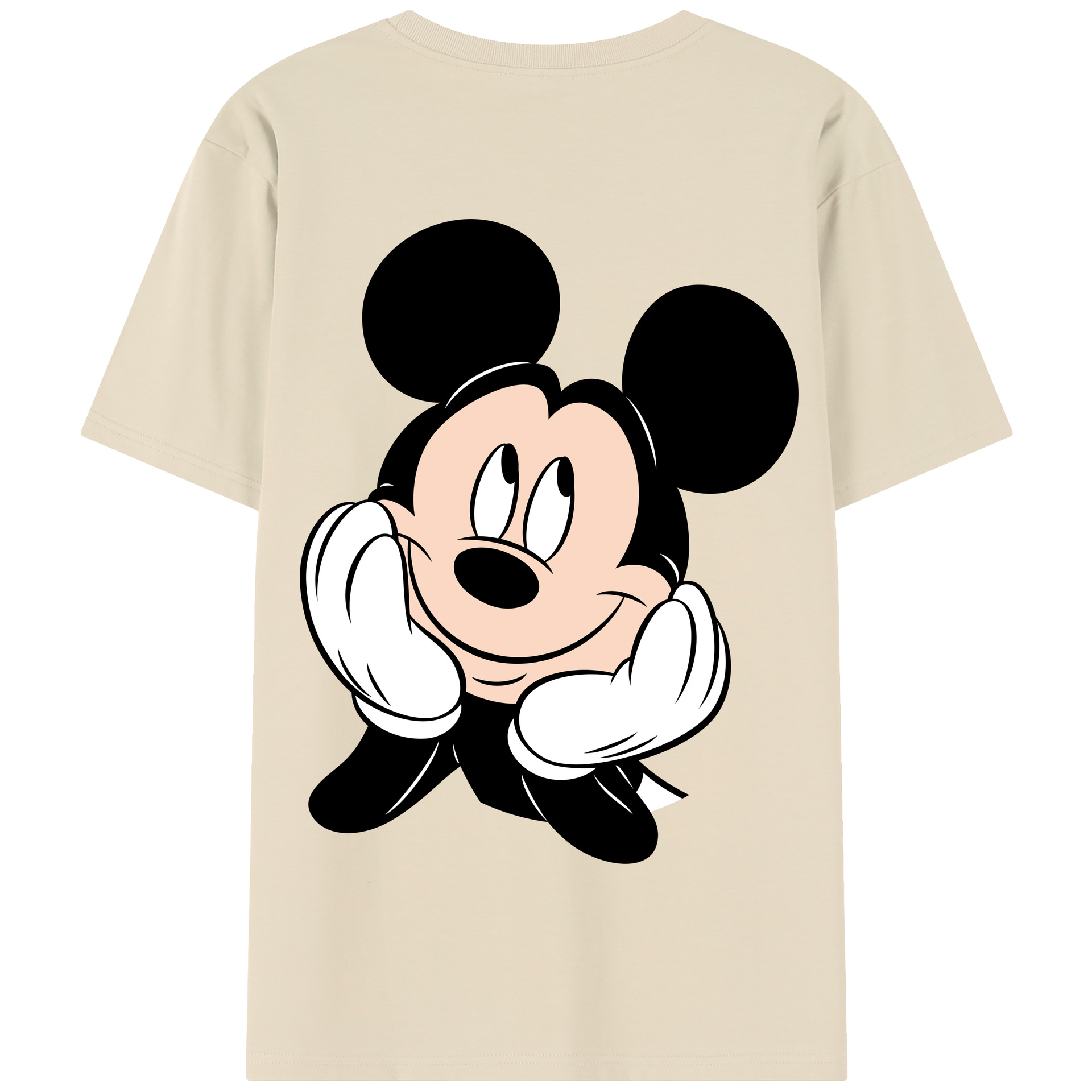 （画像用） ミッキーマウス Mickey Mouse 綿100％半袖Tシャツ（背面プリント）