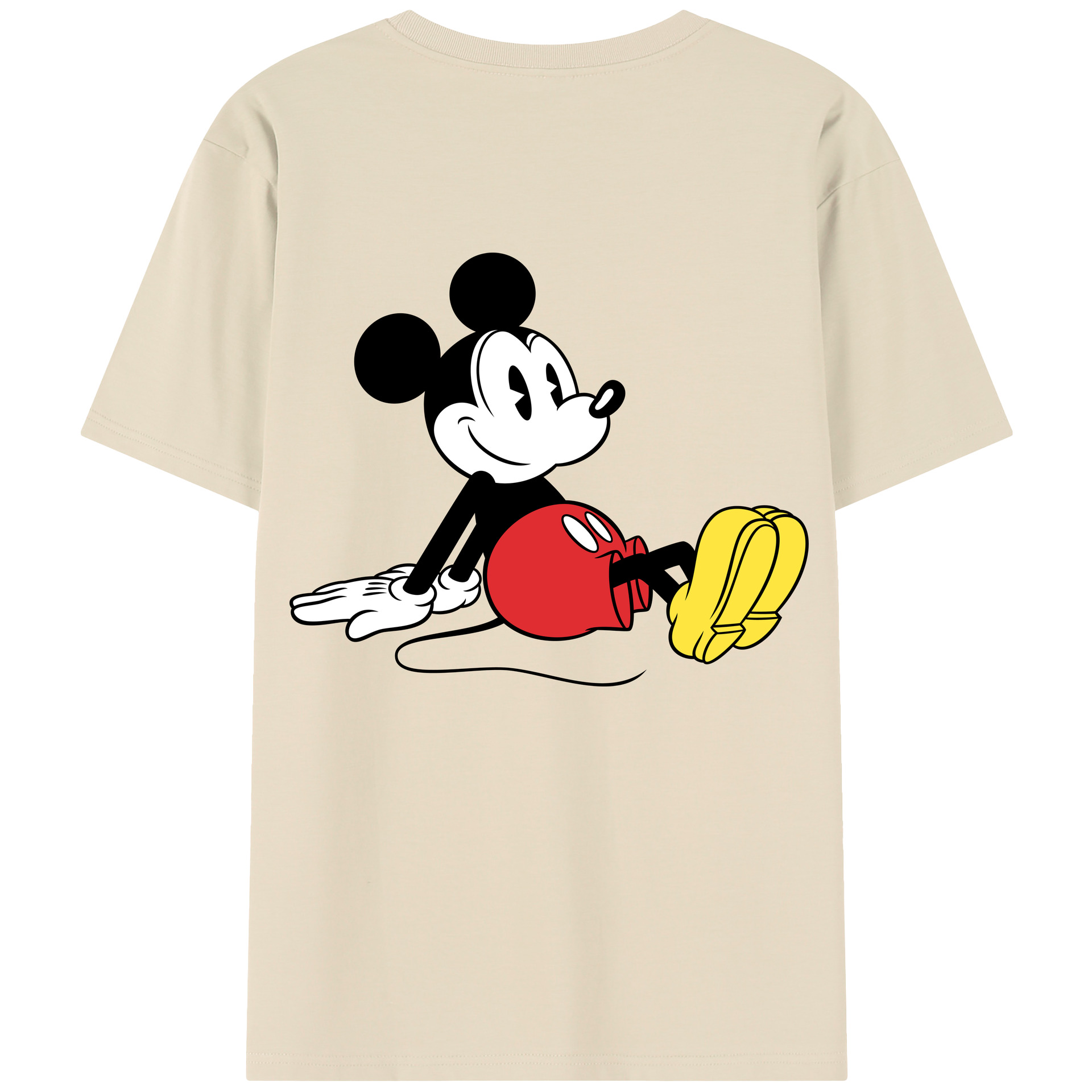 （画像用） ミッキーマウス Mickey Mouse 綿100％半袖Tシャツ（背面プリント）