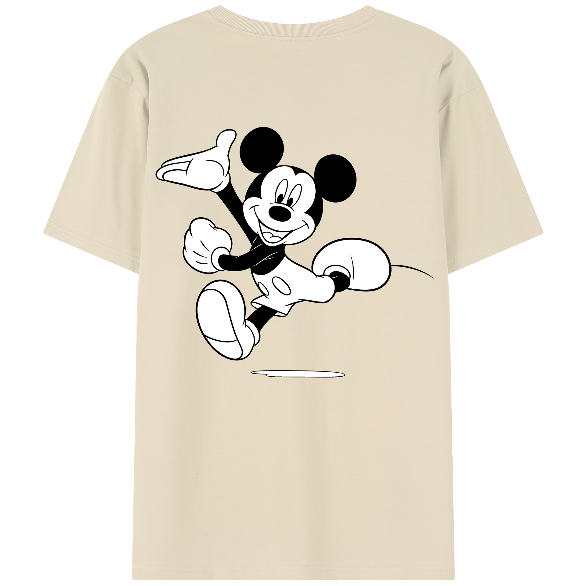 （画像用） ミッキーマウス Mickey Mouse 綿100％半袖Tシャツ（背面プリント）