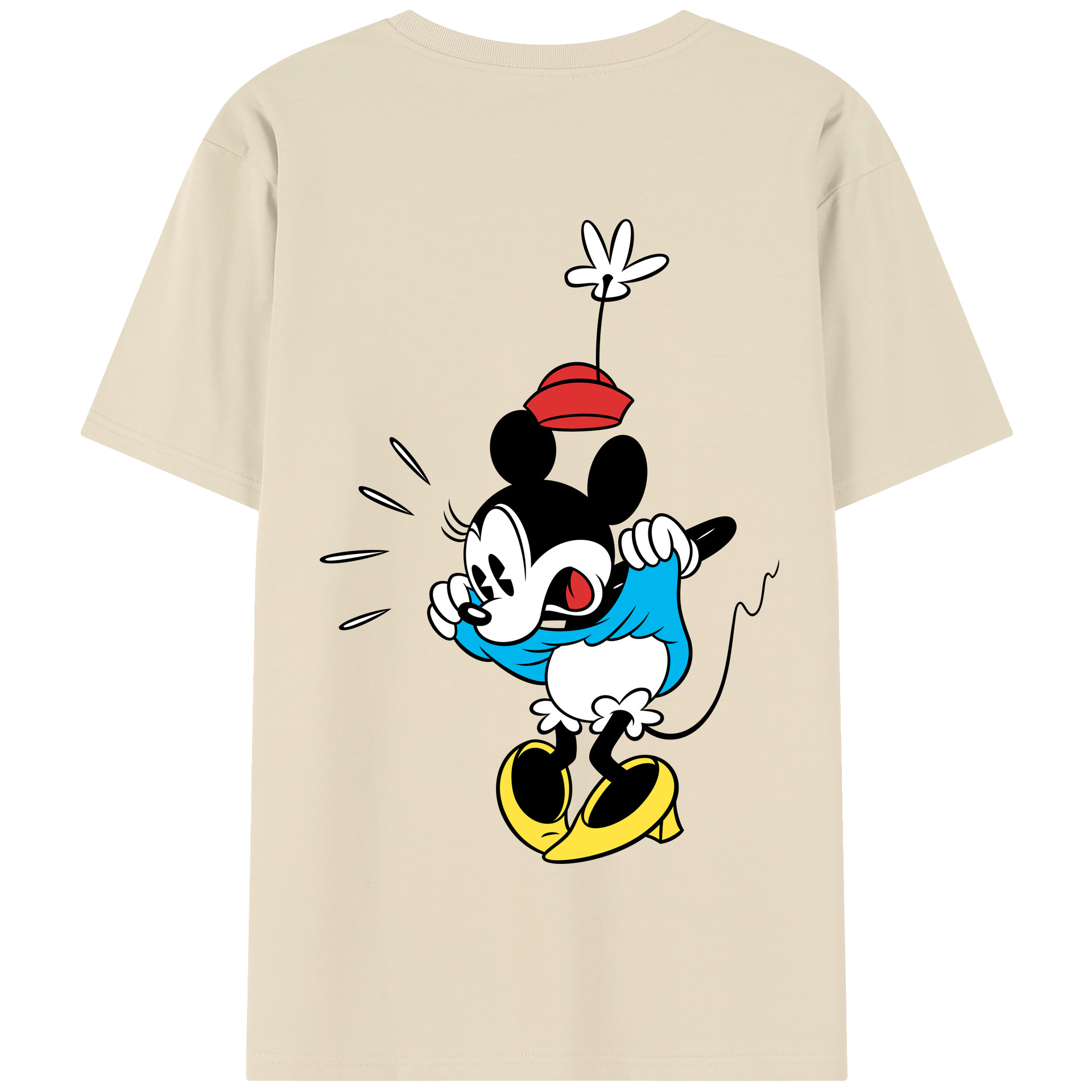（画像用） ミッキーマウス Mickey Mouse 綿100％半袖Tシャツ（背面プリント）